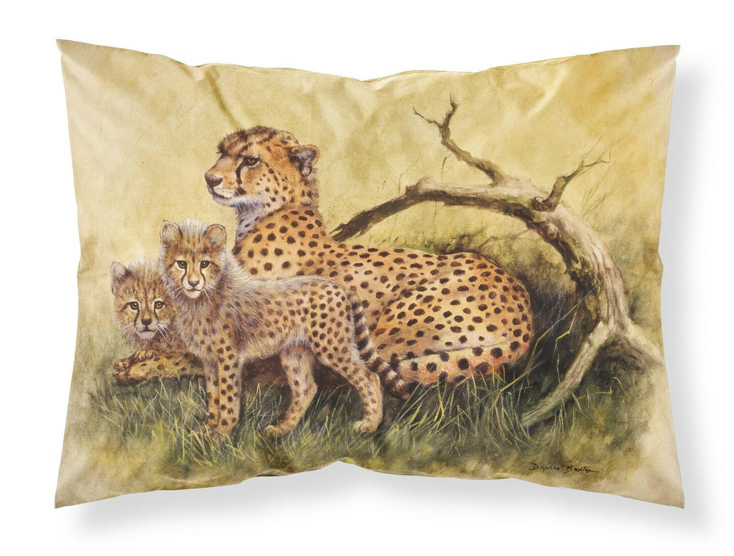 Cheetahs by Daphne Baxter Fabric Standard Pillowcase BDBA0113PILLOWCASE by Caroline's Treasures