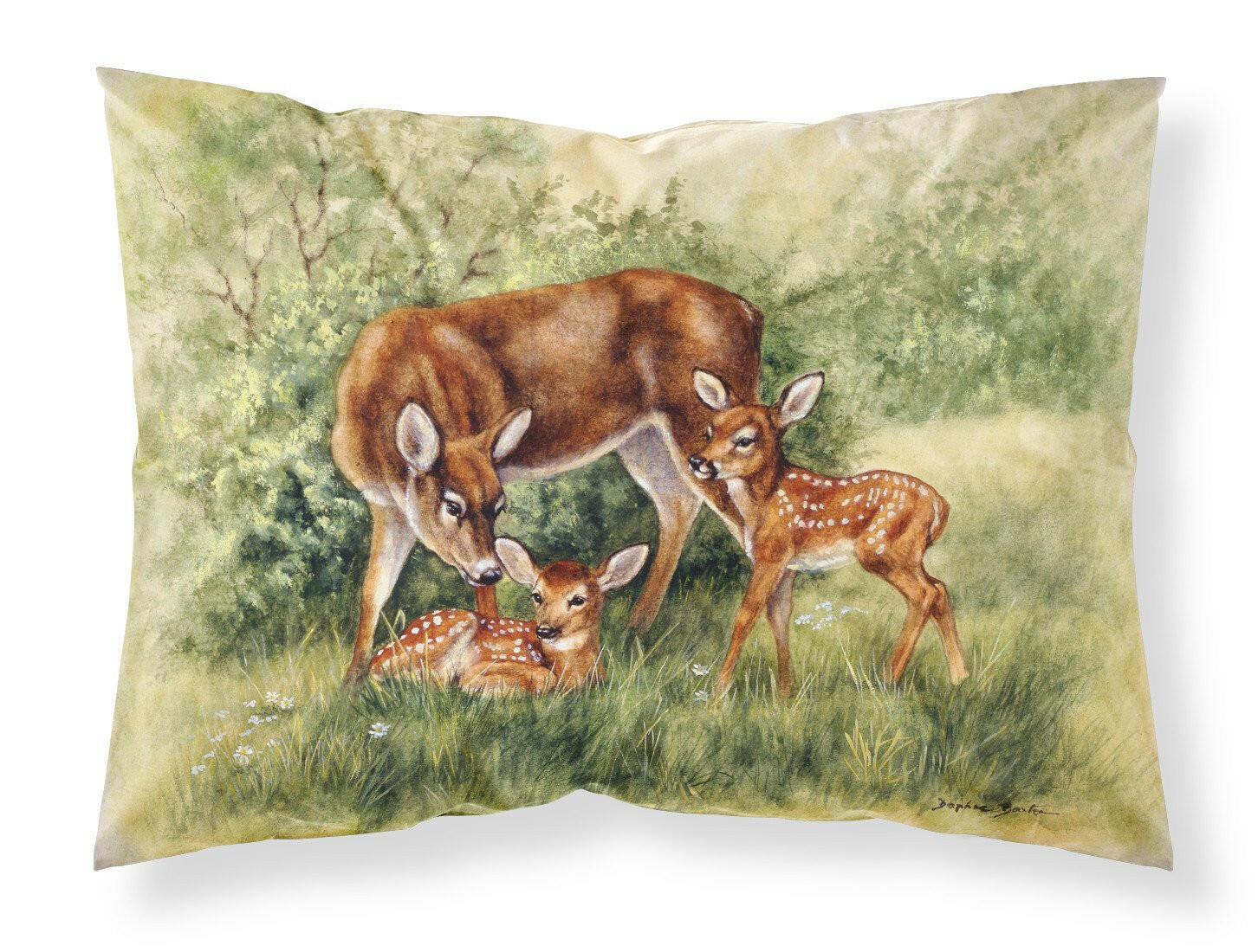 Deer by Daphne Baxter Fabric Standard Pillowcase BDBA0116PILLOWCASE by Caroline's Treasures