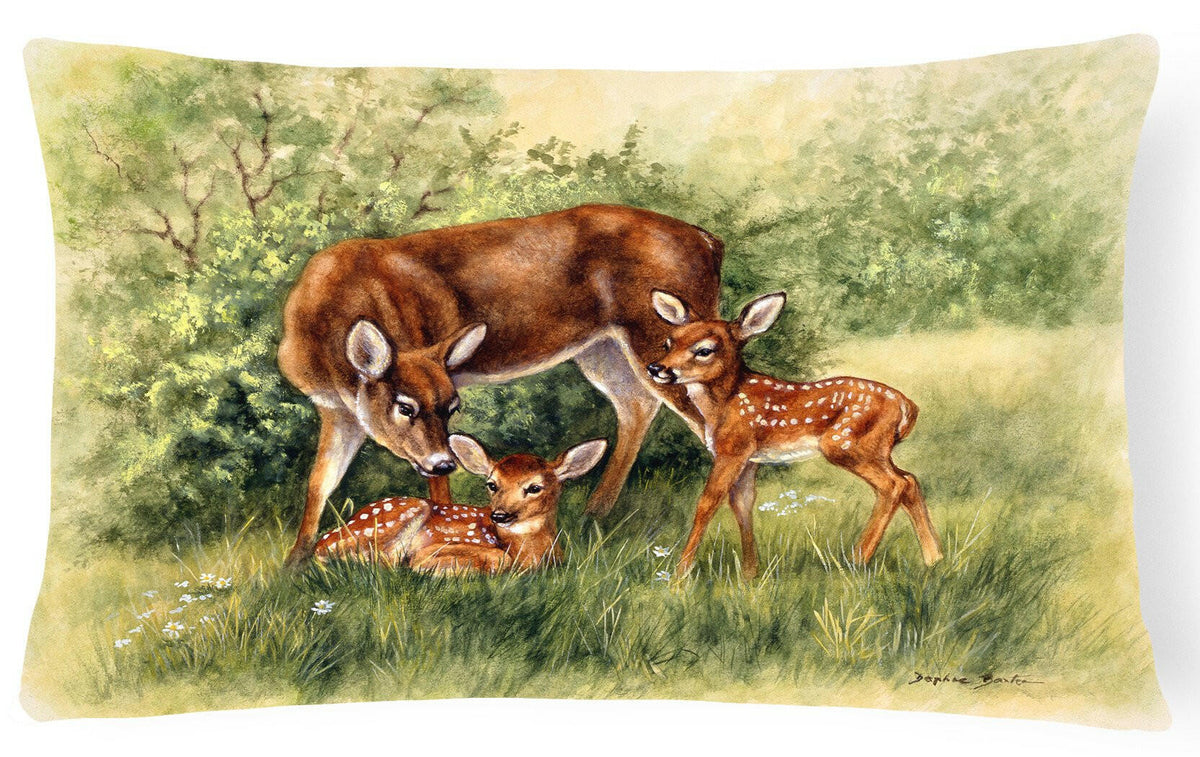 Deer by Daphne Baxter Fabric Decorative Pillow BDBA0116PW1216 by Caroline&#39;s Treasures