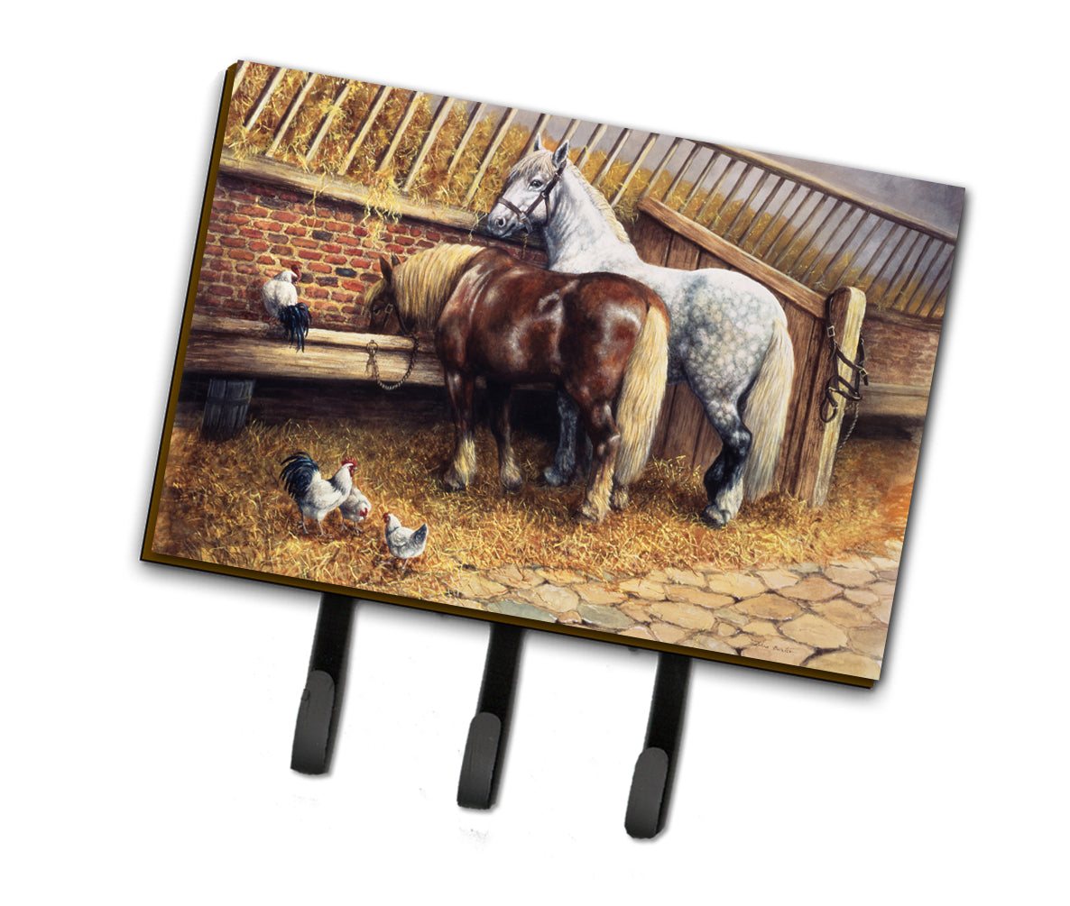 Horses Eating with the Chickens Leash or Key Holder BDBA0135TH68