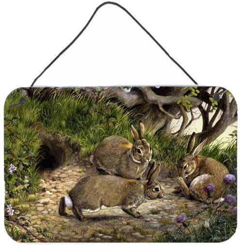 Rabbits and the Rabbit Hole Wall or Door Hanging Prints by Caroline&#39;s Treasures