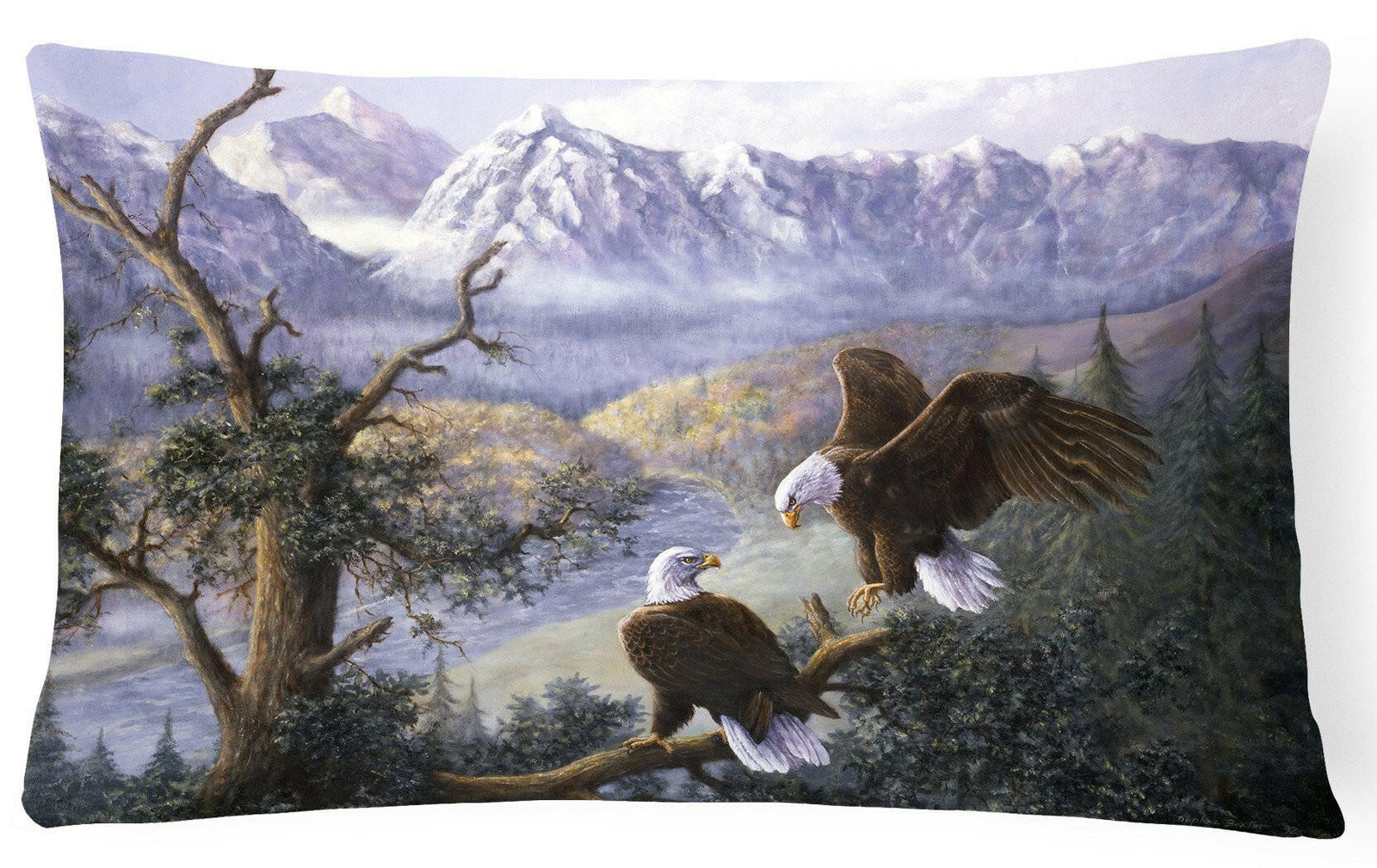 Eagles by Daphne Baxter Fabric Decorative Pillow BDBA0153PW1216 by Caroline's Treasures