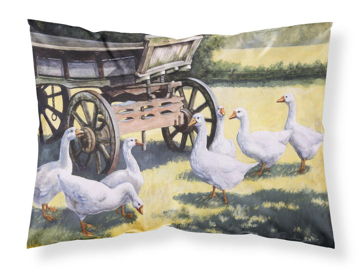 Geese by Daphne Baxter Fabric Standard Pillowcase BDBA0234PILLOWCASE by Caroline&#39;s Treasures