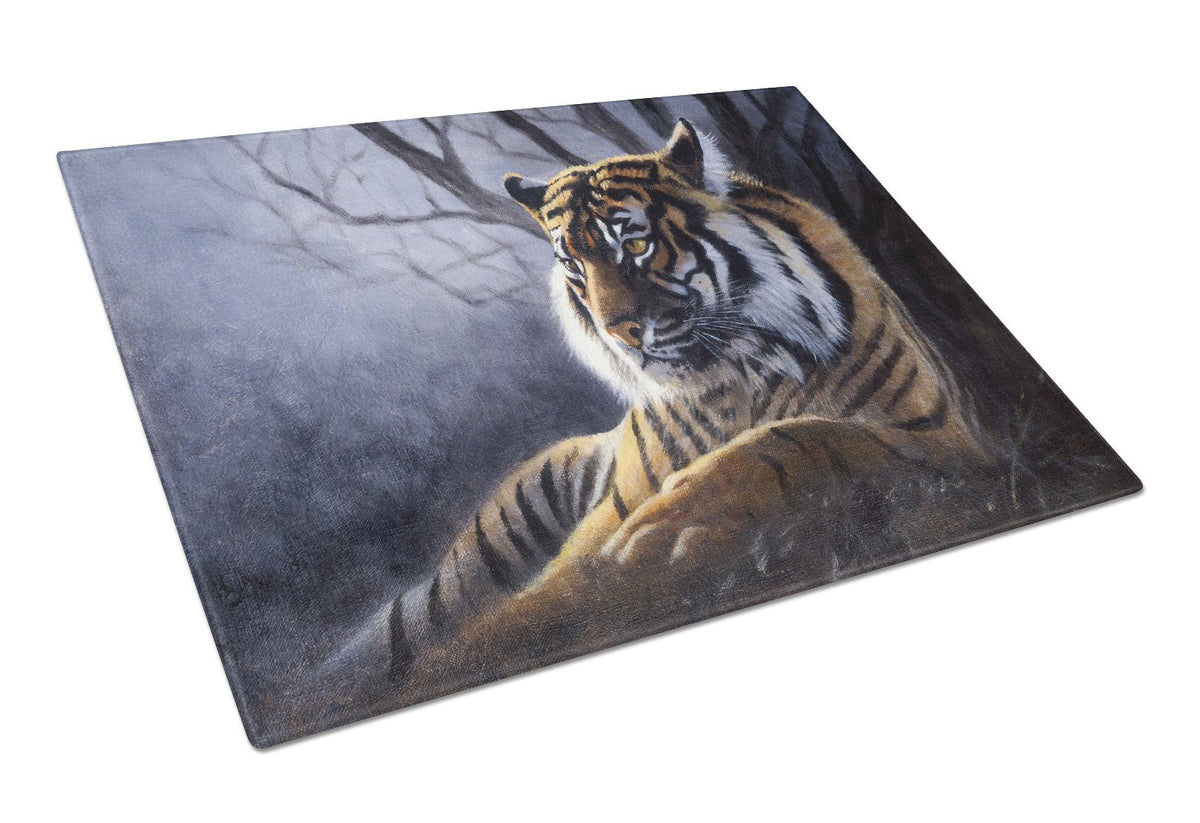 Bengal Tiger by Daphne Baxter Glass Cutting Board Large BDBA0251LCB by Caroline&#39;s Treasures