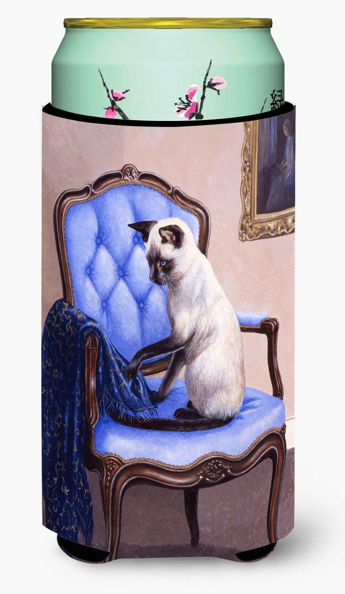 On The Chair Siamese cat Tall Boy Beverage Insulator Hugger BDBA0273TBC by Caroline&#39;s Treasures