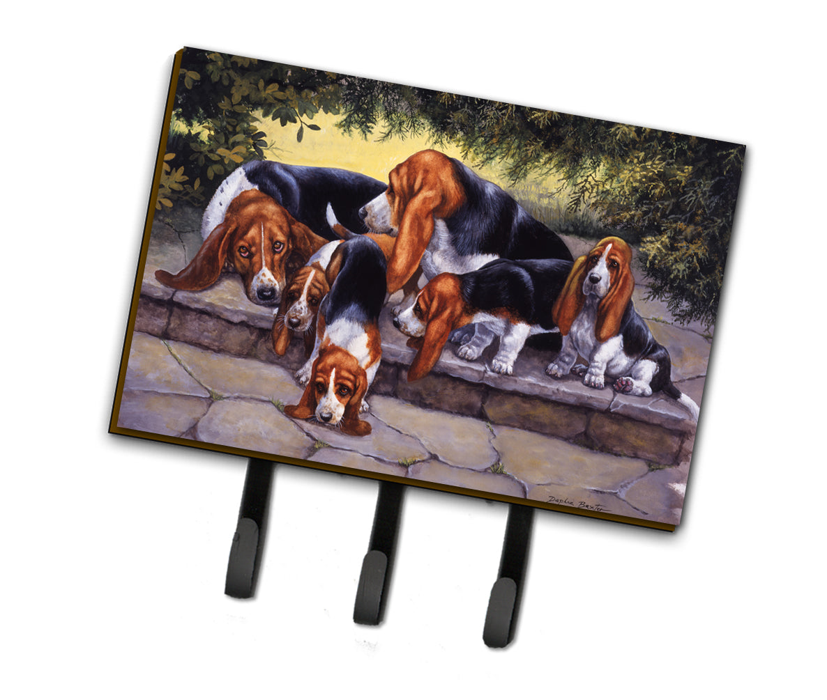 Basset Hound Puppies, Momma and Daddy Leash or Key Holder BDBA0276TH68