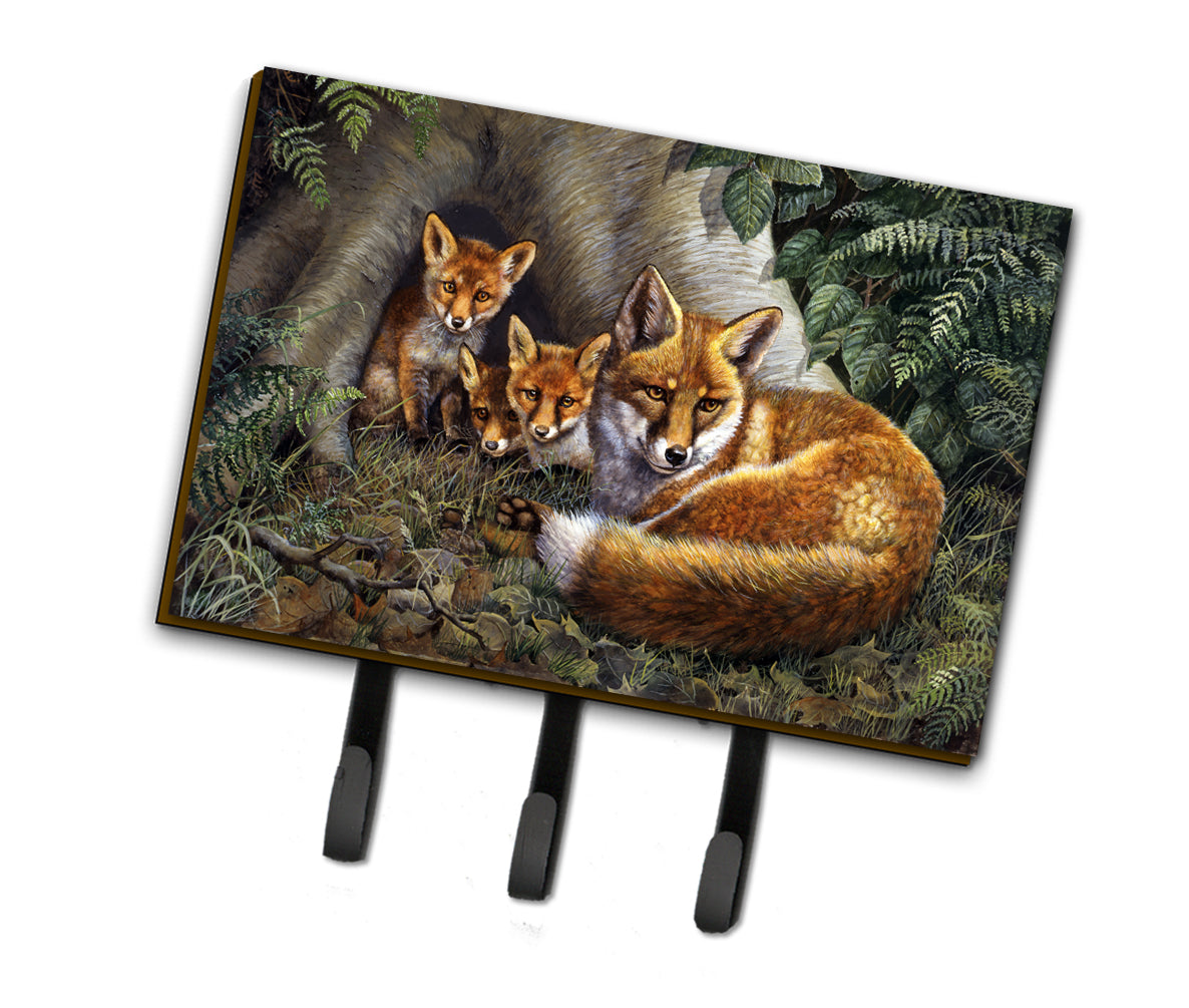 A Family of Foxes at Home Leash or Key Holder BDBA0283TH68