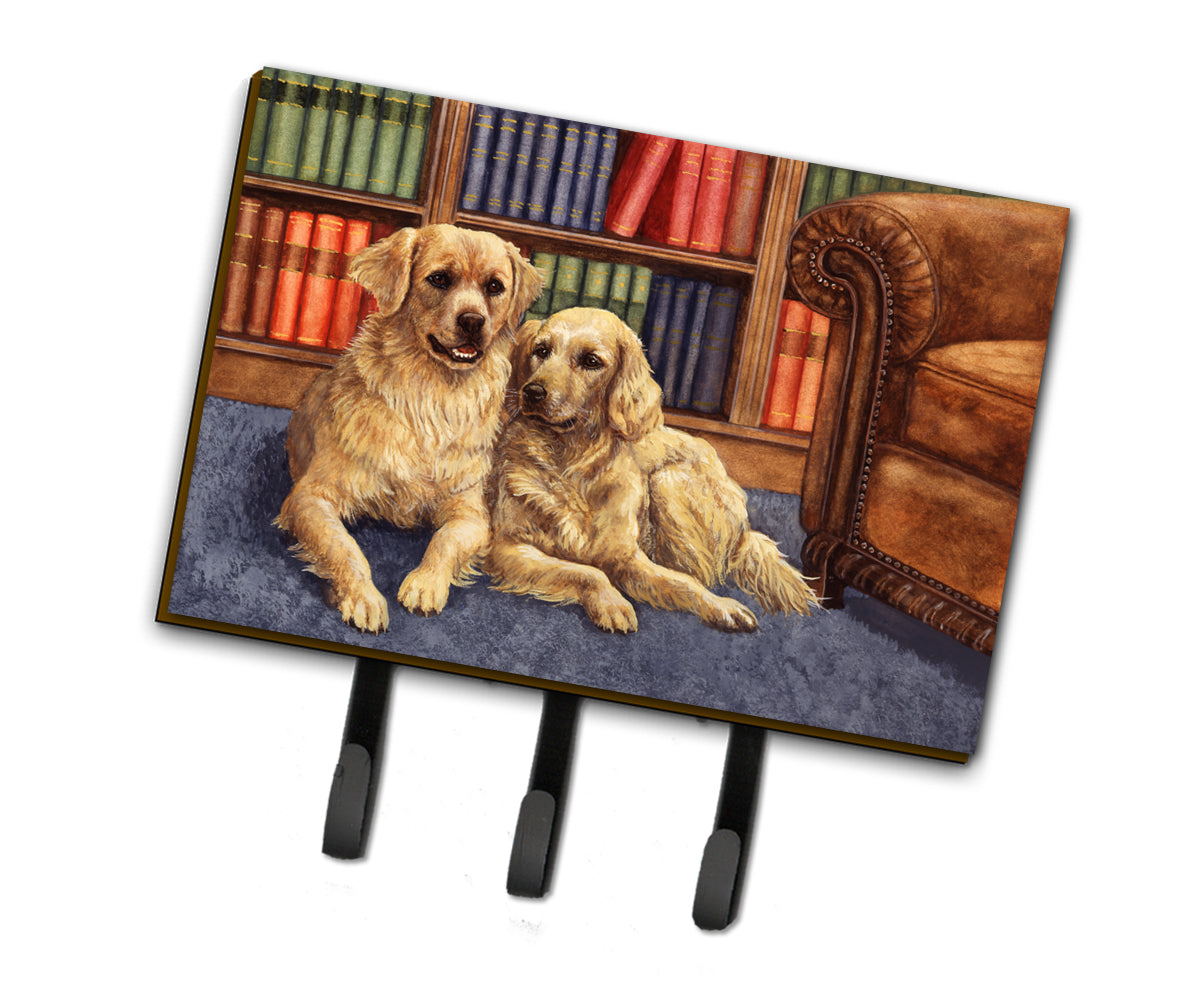 Golden Retrievers in the Library Leash or Key Holder BDBA0289TH68