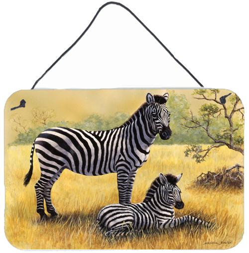 Zebras by Daphne Baxter Wall or Door Hanging Prints by Caroline&#39;s Treasures