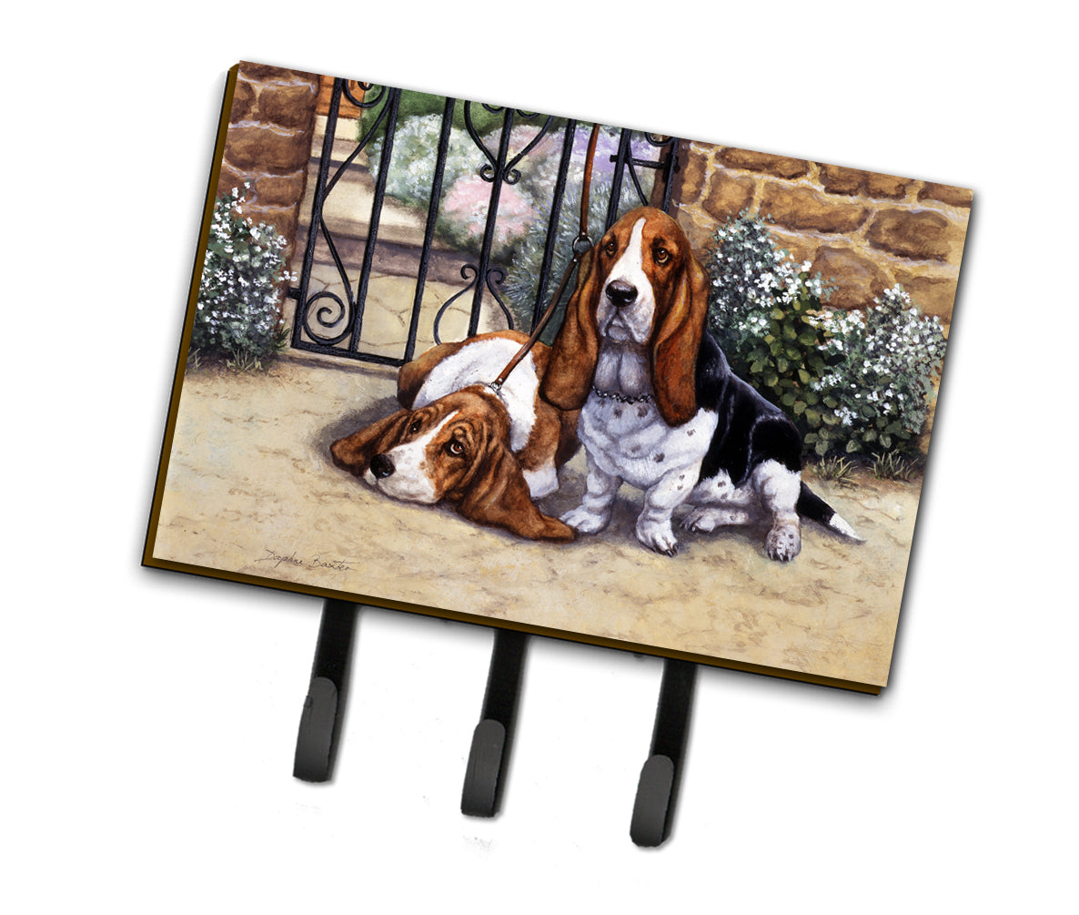 Basset Hound at the gate Leash or Key Holder BDBA0312TH68  the-store.com.