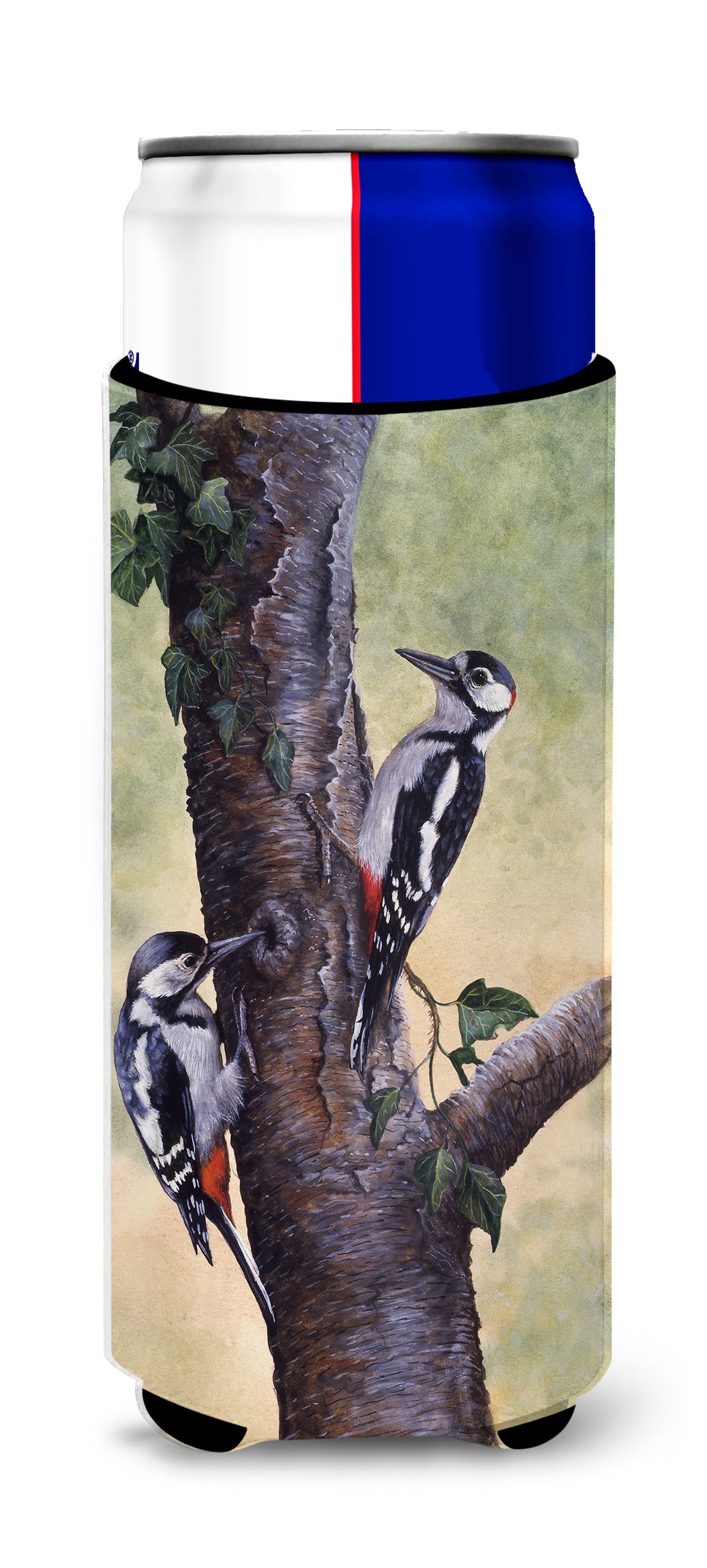 Woodpeckers by Daphne Baxter Ultra Beverage Insulators for slim cans BDBA0335MUK  the-store.com.