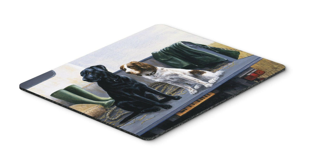 On The Tailgate Labrador and Springer Spaniel Mouse Pad, Hot Pad or Trivet BDBA0341MP by Caroline&#39;s Treasures