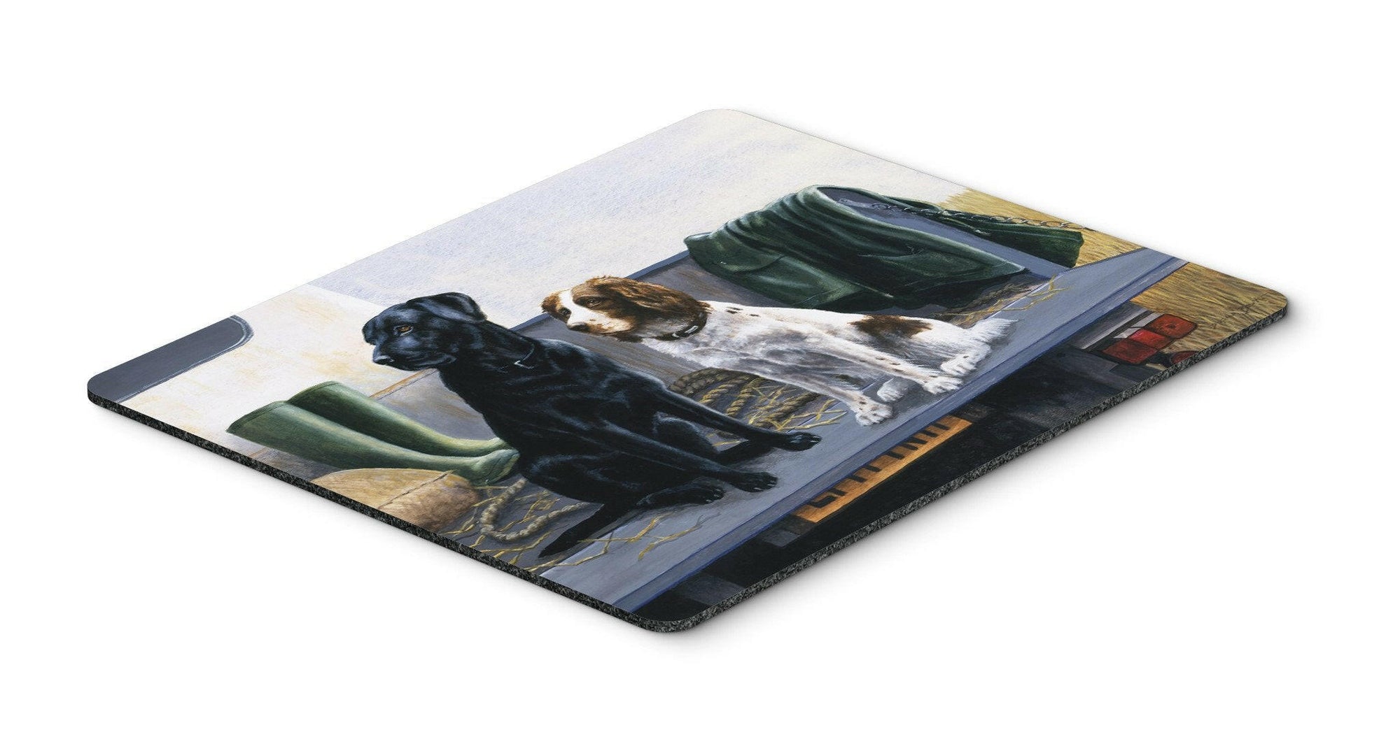 On The Tailgate Labrador and Springer Spaniel Mouse Pad, Hot Pad or Trivet BDBA0341MP by Caroline's Treasures