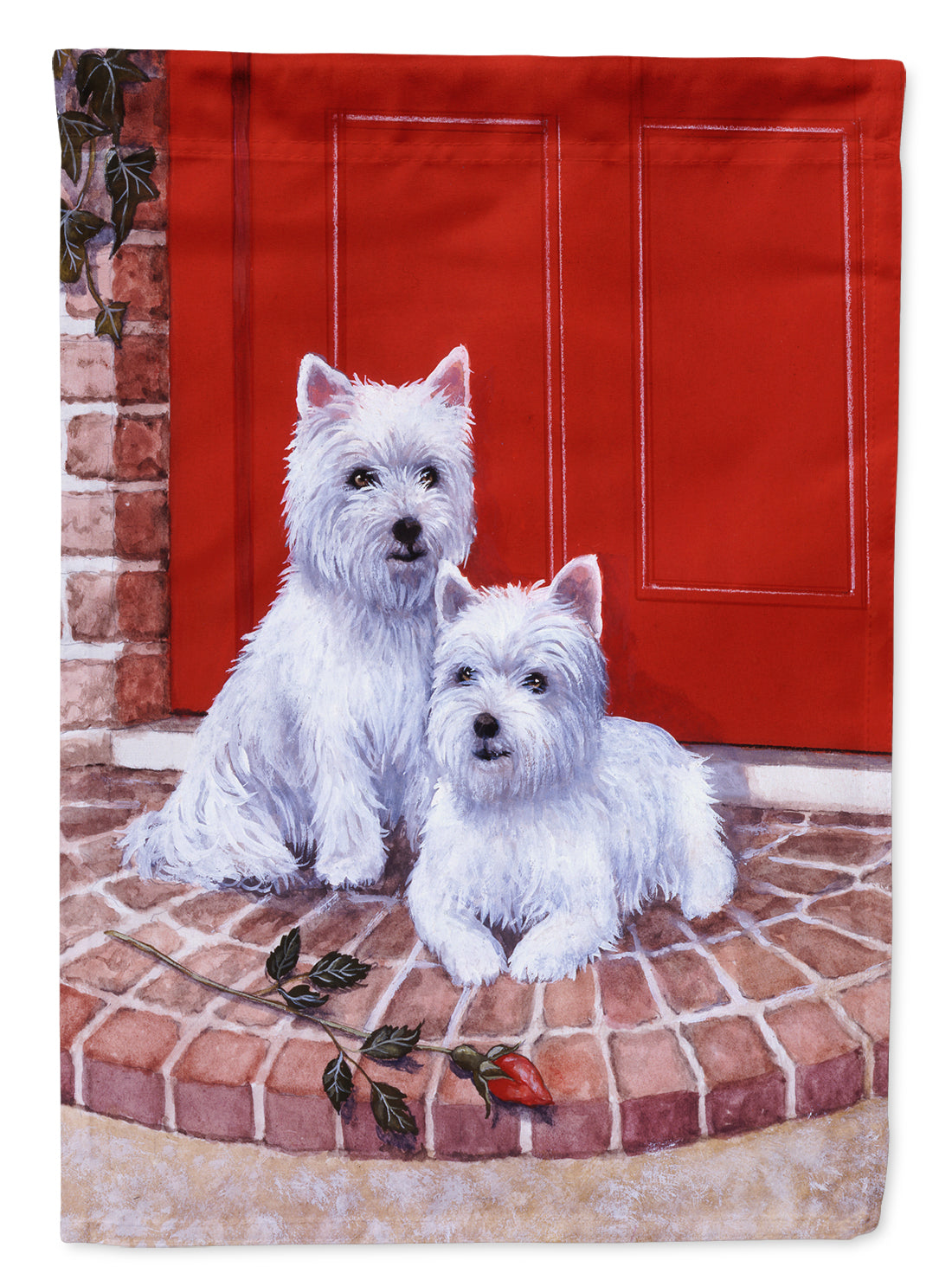 Red Door Westies Flag Canvas House Size BDBA0348CHF  the-store.com.