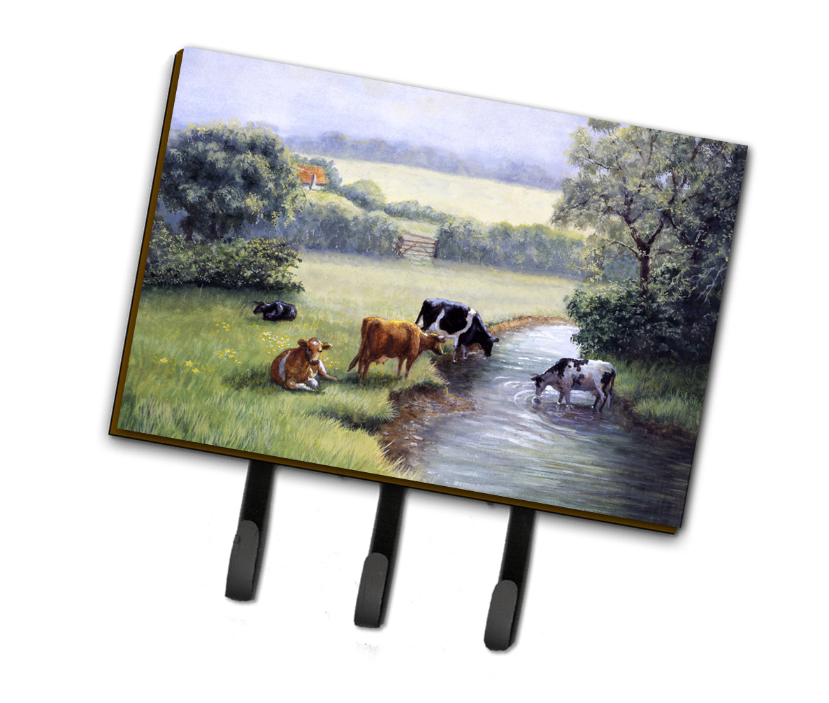 Cows Drinking at the Creek Bank Leash or Key Holder BDBA0350TH68  the-store.com.