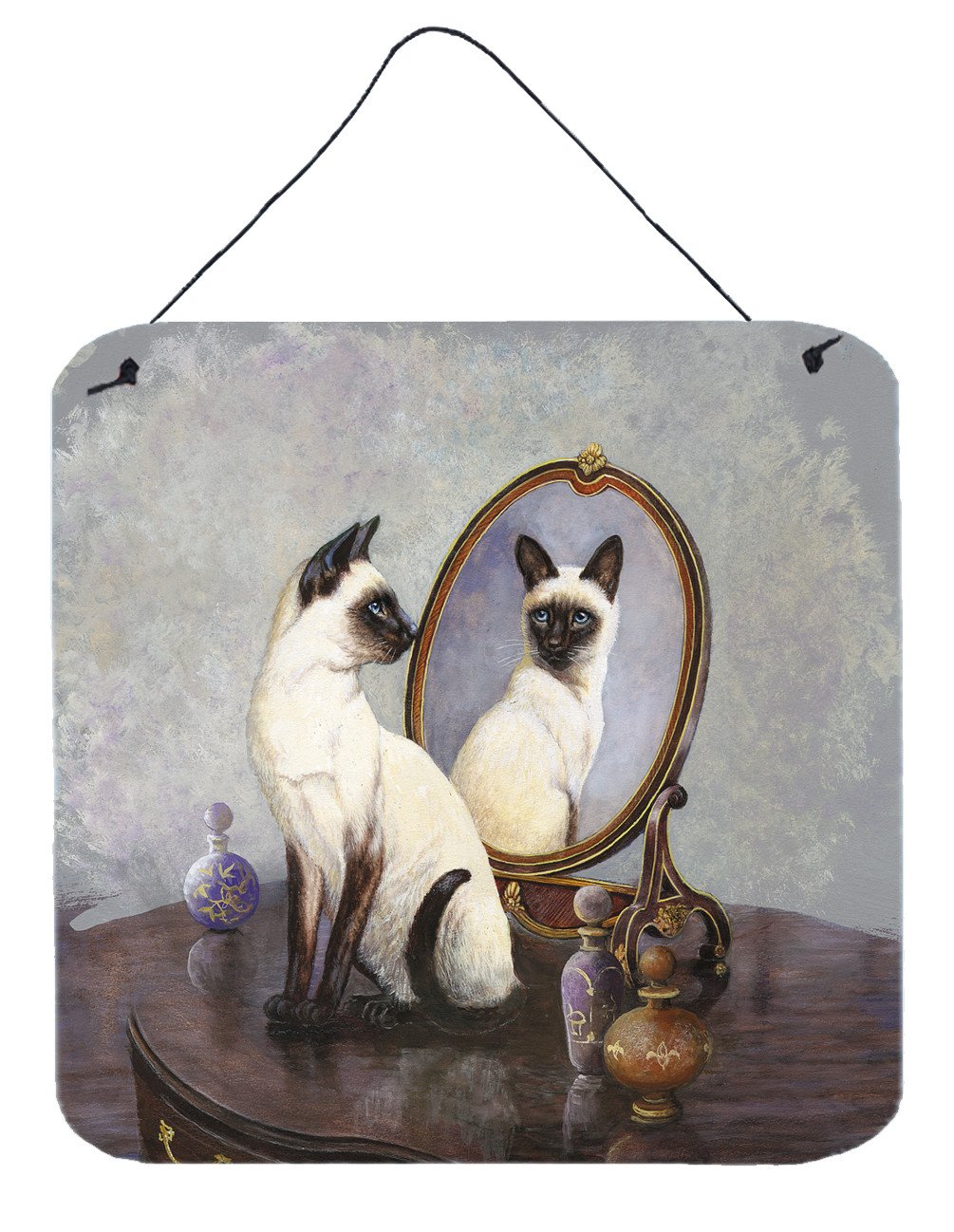 Siamese Reflection by Daphne Baxter Wall or Door Hanging Prints BDBA0360DS66 by Caroline&#39;s Treasures