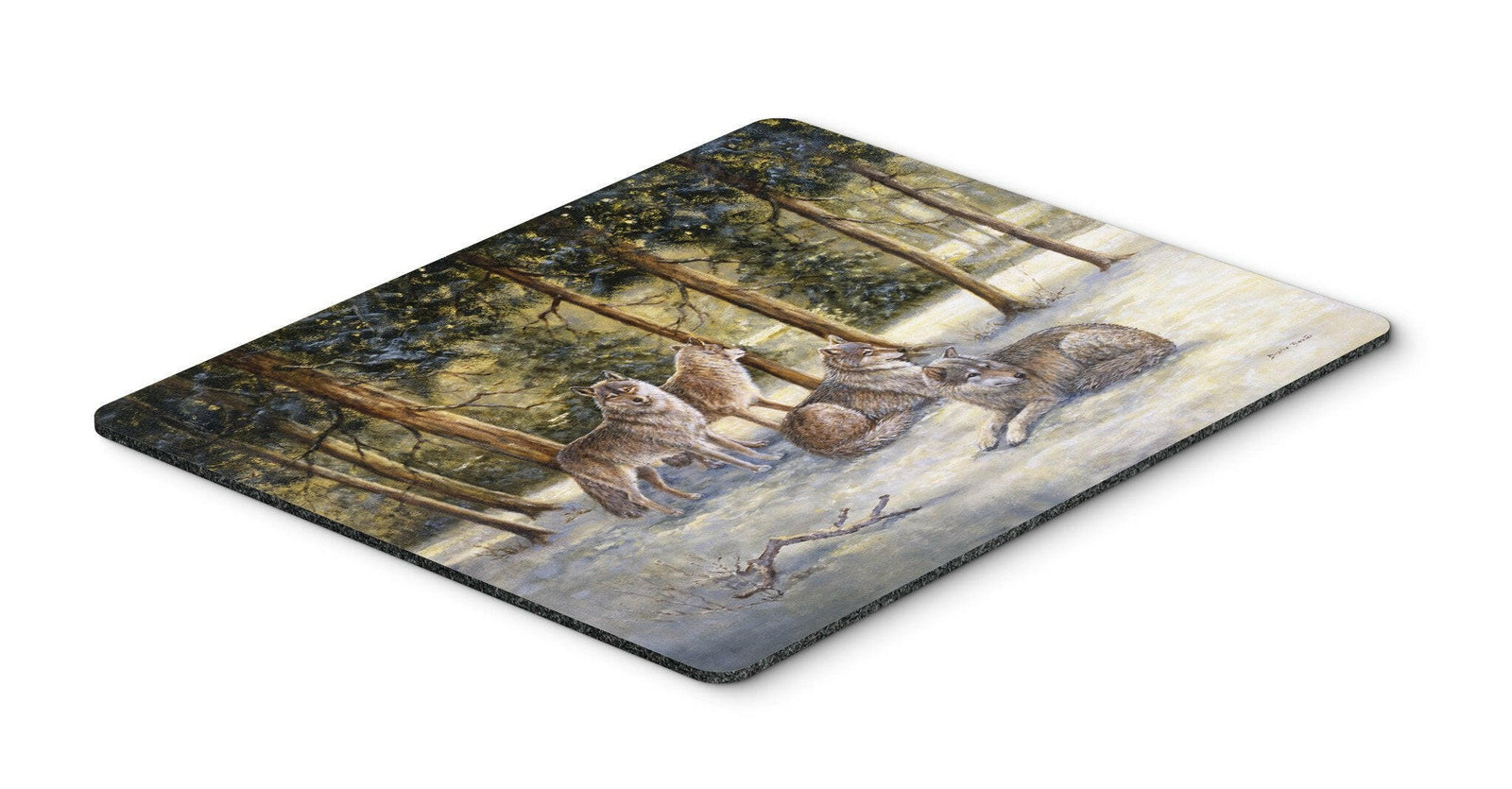 Wolves by Daphne Baxter Mouse Pad, Hot Pad or Trivet BDBA0371MP by Caroline's Treasures