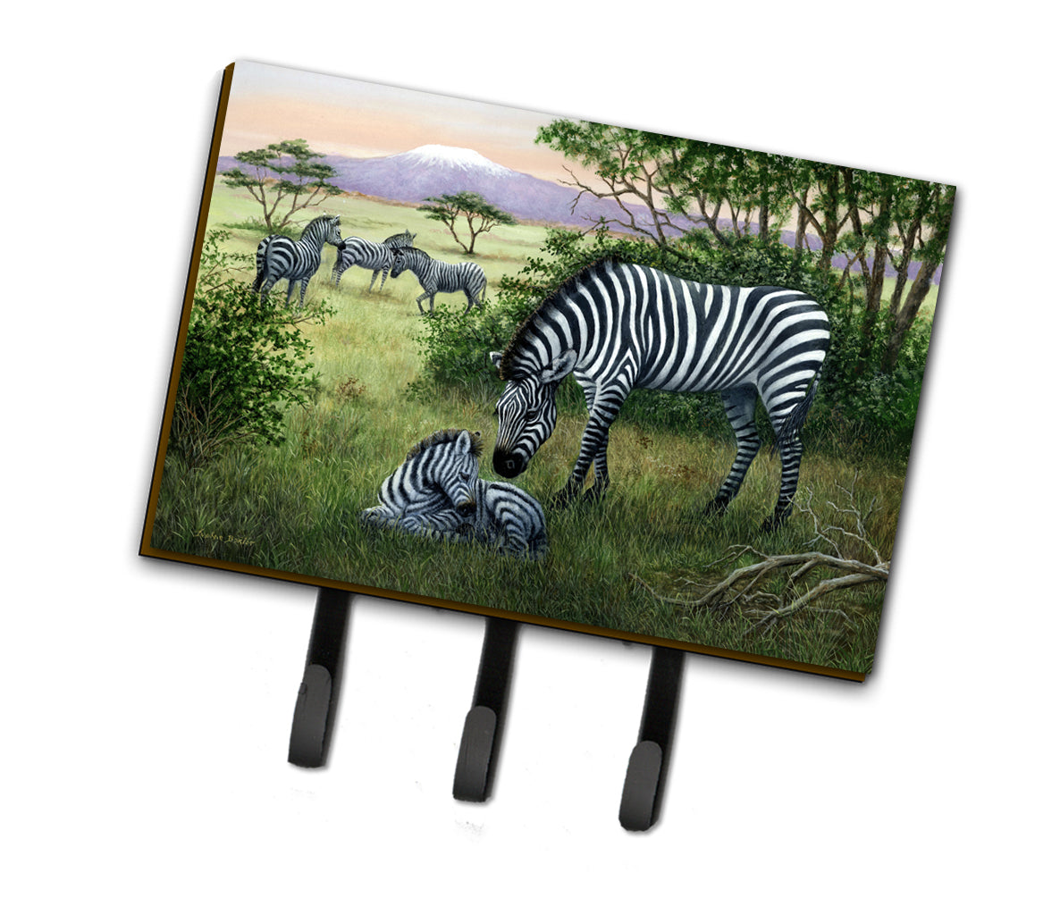 Zebras in the Field with Baby Leash or Key Holder BDBA0385TH68