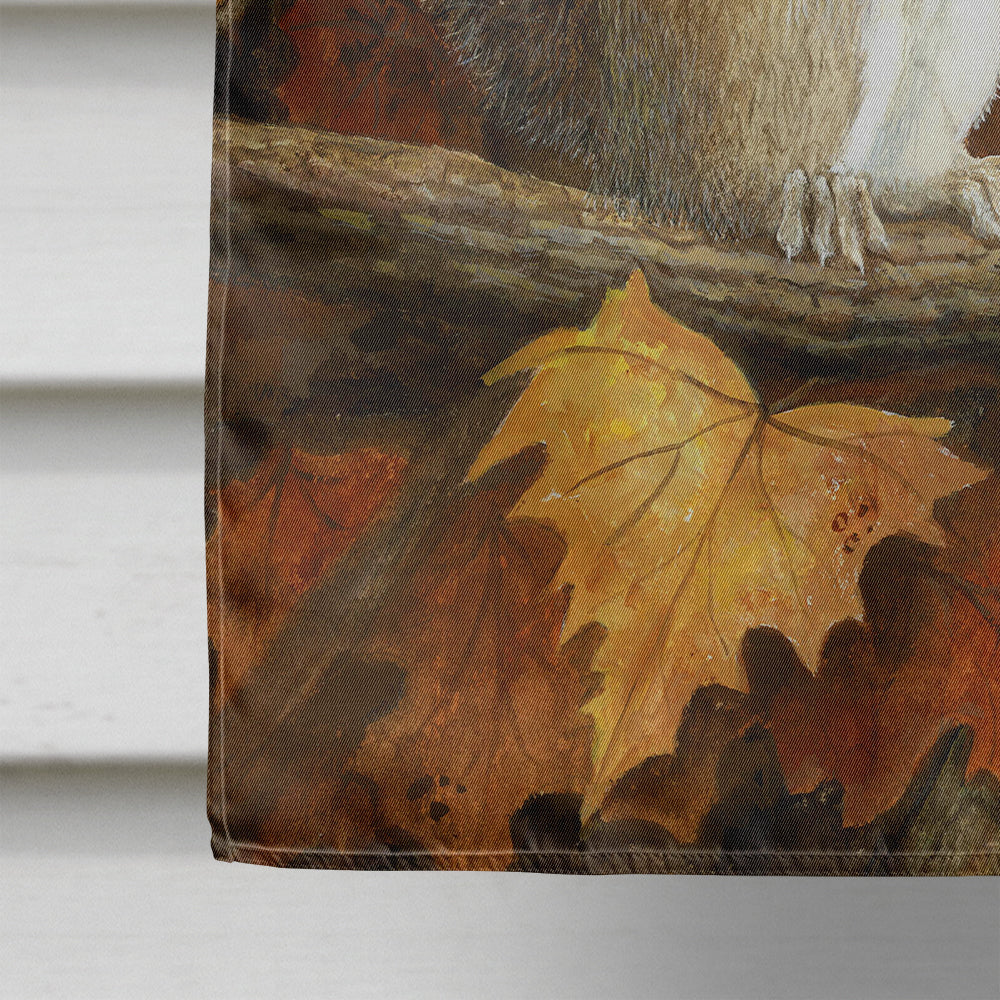 Autumn Grey Squirrel by Daphne Baxter Flag Canvas House Size BDBA0388CHF
