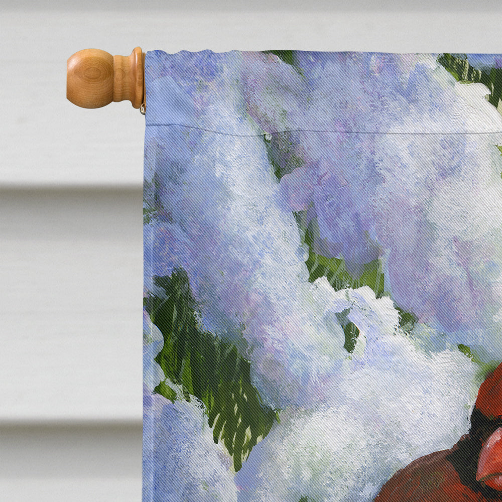 Red Cardinal by Daphne Baxter Flag Canvas House Size BDBA0415CHF  the-store.com.