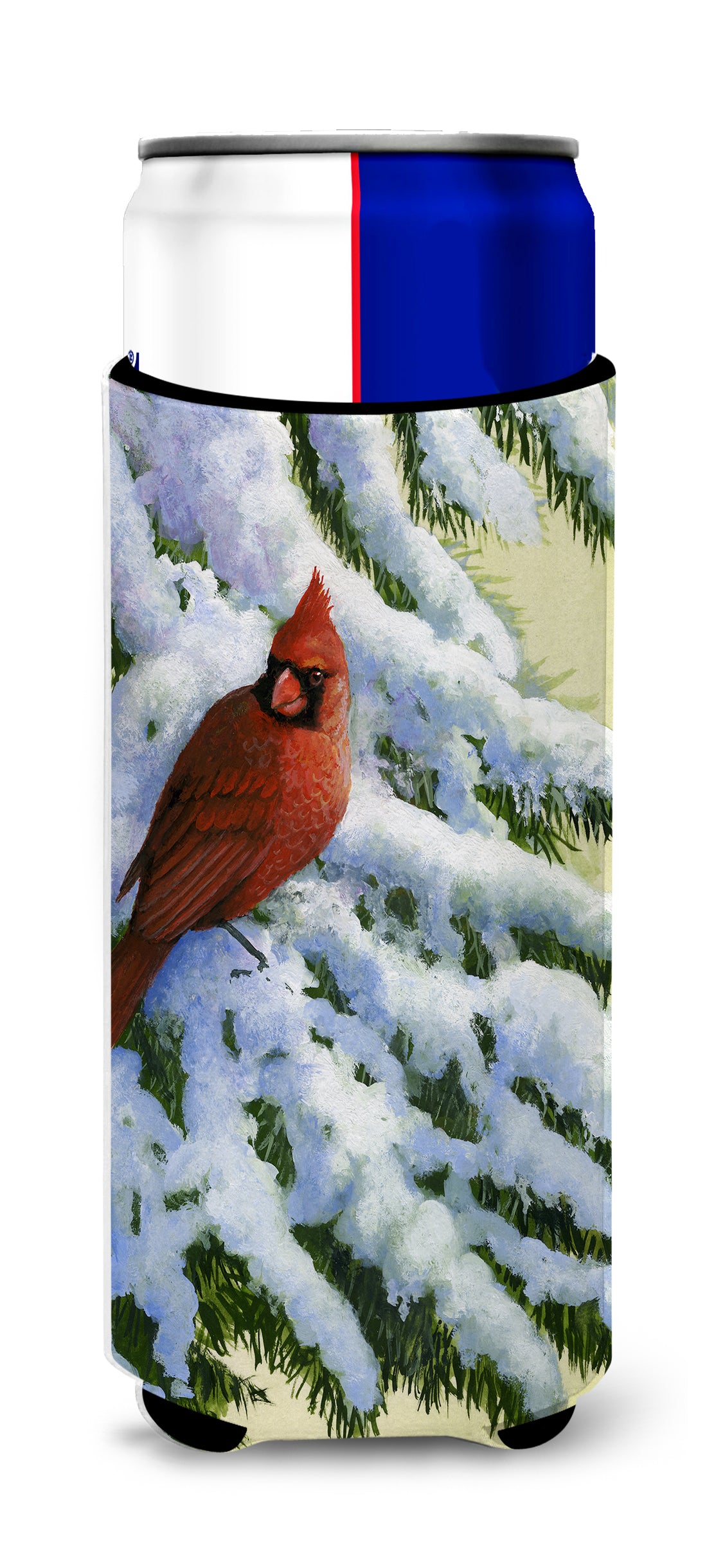 Red Cardinal by Daphne Baxter Ultra Beverage Insulators for slim cans BDBA0415MUK  the-store.com.