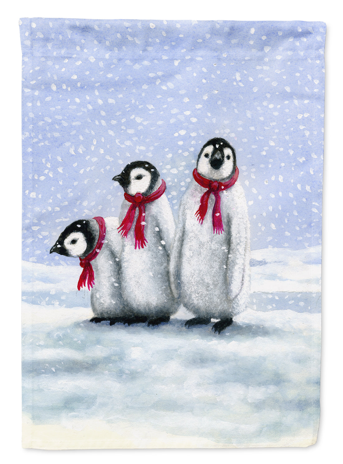 Penguins by Daphne Baxter Flag Canvas House Size BDBA0419CHF  the-store.com.