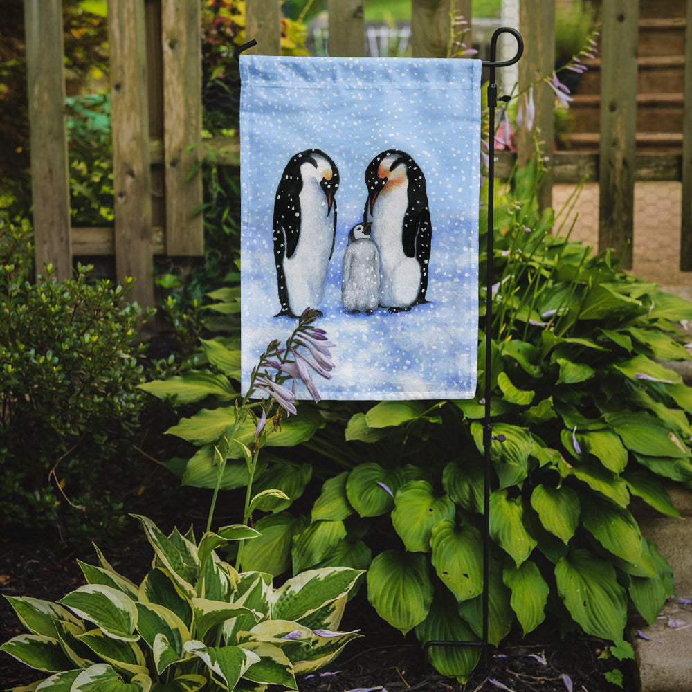 Penguin Family by Daphne Baxter Flag Garden Size BDBA0427GF