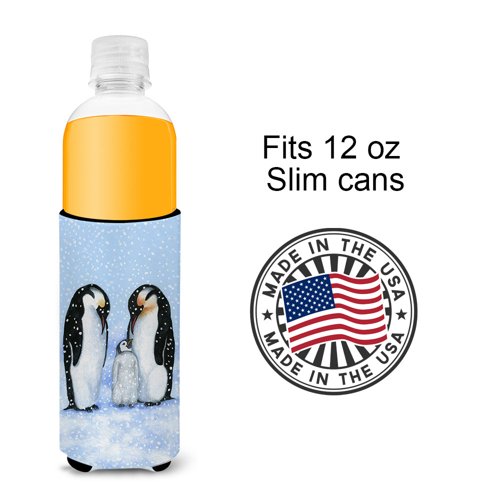 Penguin Family by Daphne Baxter Ultra Beverage Insulators for slim cans BDBA0427MUK