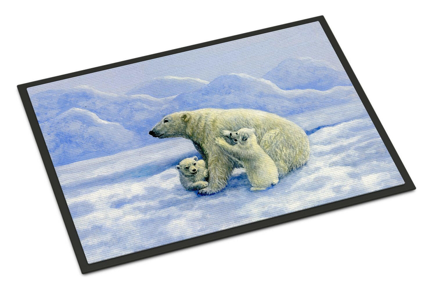 Polar Bears by Daphne Baxter Indoor or Outdoor Mat 24x36 BDBA0428JMAT - the-store.com