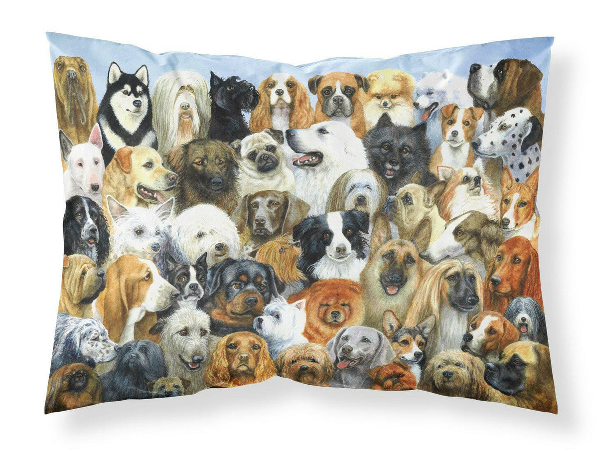 Fifty One Dogs Fabric Standard Pillowcase BDBA0441PILLOWCASE by Caroline&#39;s Treasures