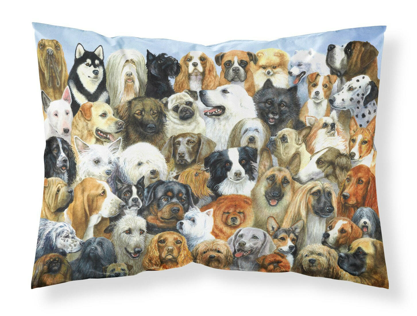 Fifty One Dogs Fabric Standard Pillowcase BDBA0441PILLOWCASE by Caroline's Treasures