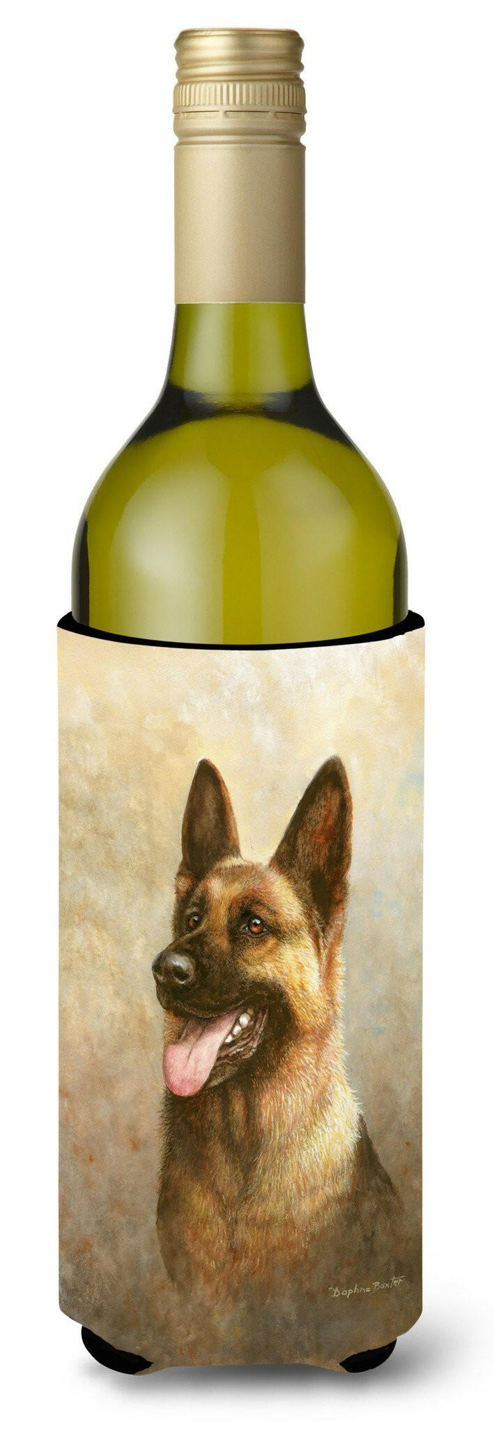 Alsatian German Shepherd Wine Bottle Beverage Insulator Hugger BDBA0464LITERK by Caroline&#39;s Treasures