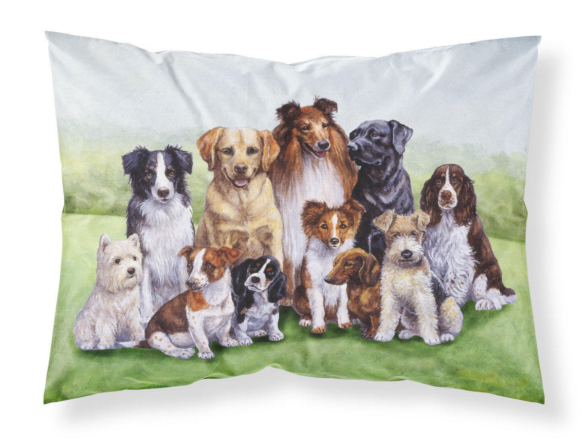 Springtime Dogs Fabric Standard Pillowcase BDBA316BPILLOWCASE by Caroline&#39;s Treasures