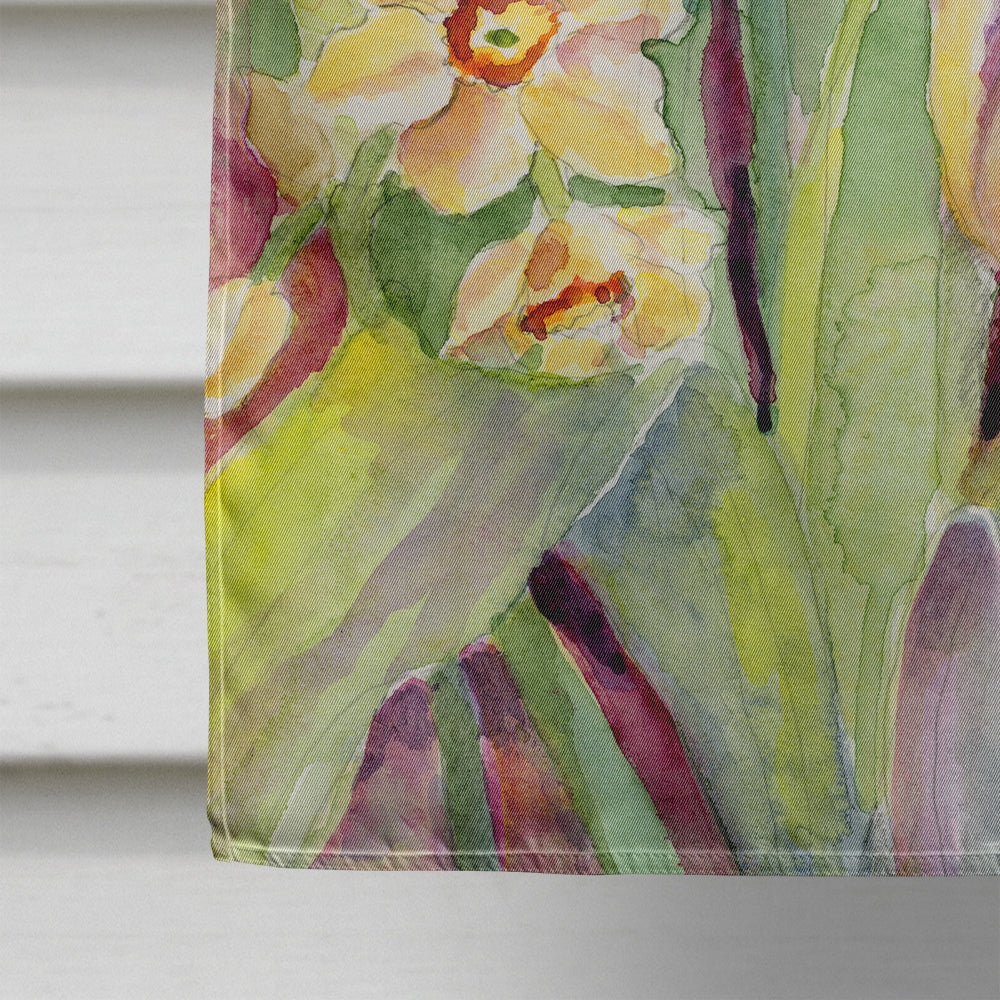 Tulips and Narcisuss Flag Canvas House Size BMBO0425CHF  the-store.com.