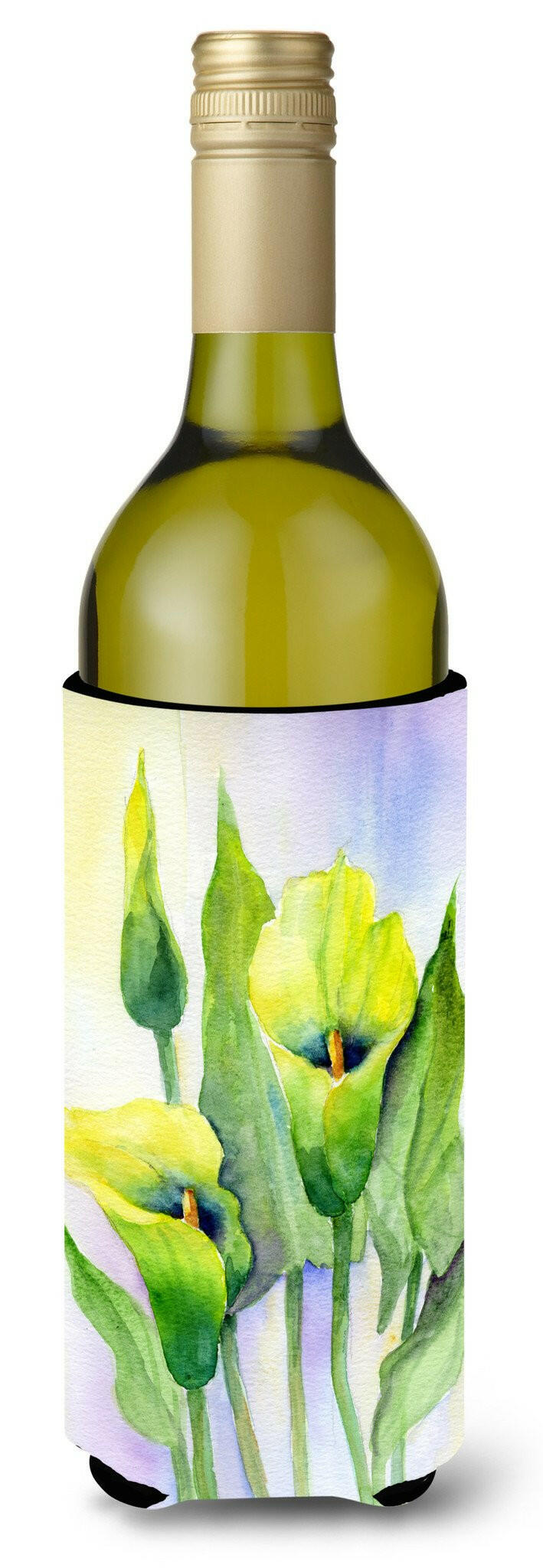 Lillies by Maureen Bonfield Wine Bottle Beverage Insulator Hugger BMBO0622LITERK by Caroline's Treasures