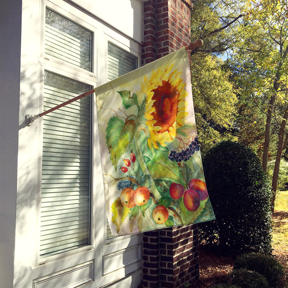 Autumn Flowers II by Maureen Bonfield Flag Canvas House Size BMBO0699CHF  the-store.com.