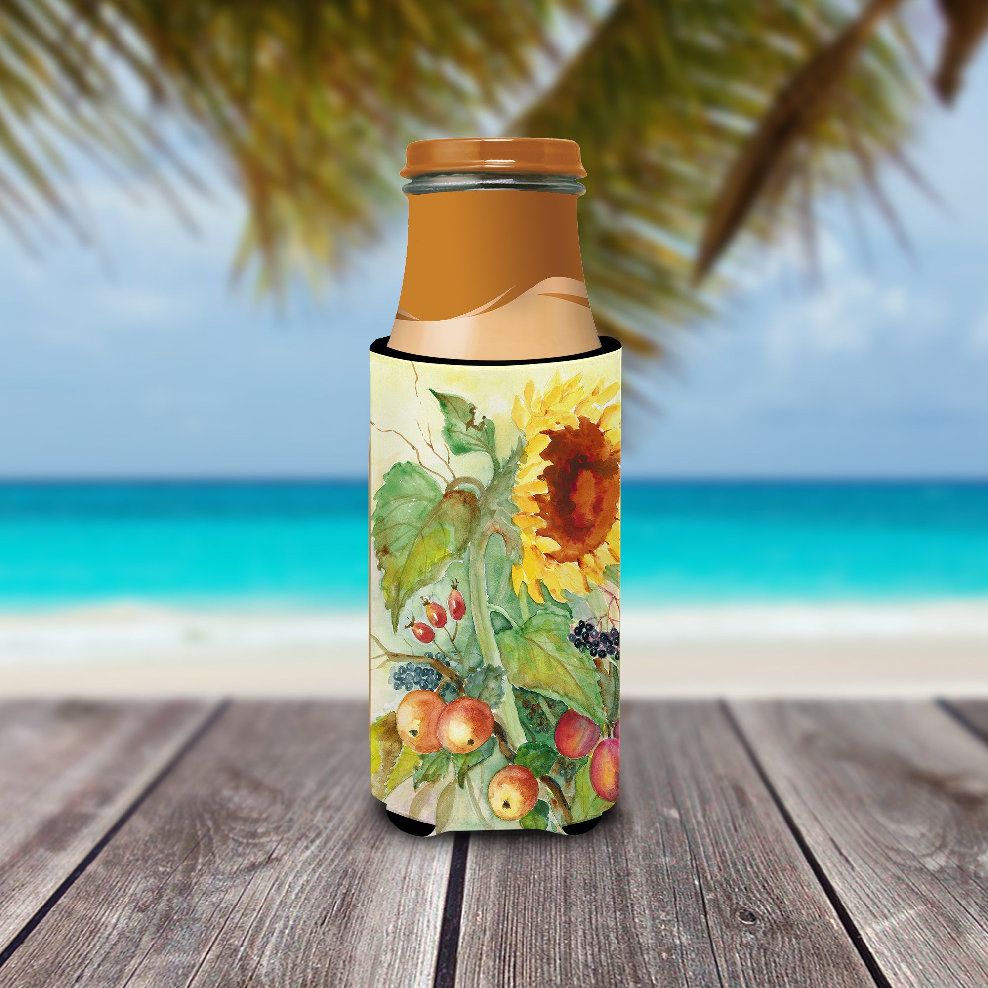 Autumn Flowers II by Maureen Bonfield Ultra Beverage Insulators for slim cans BMBO0699MUK
