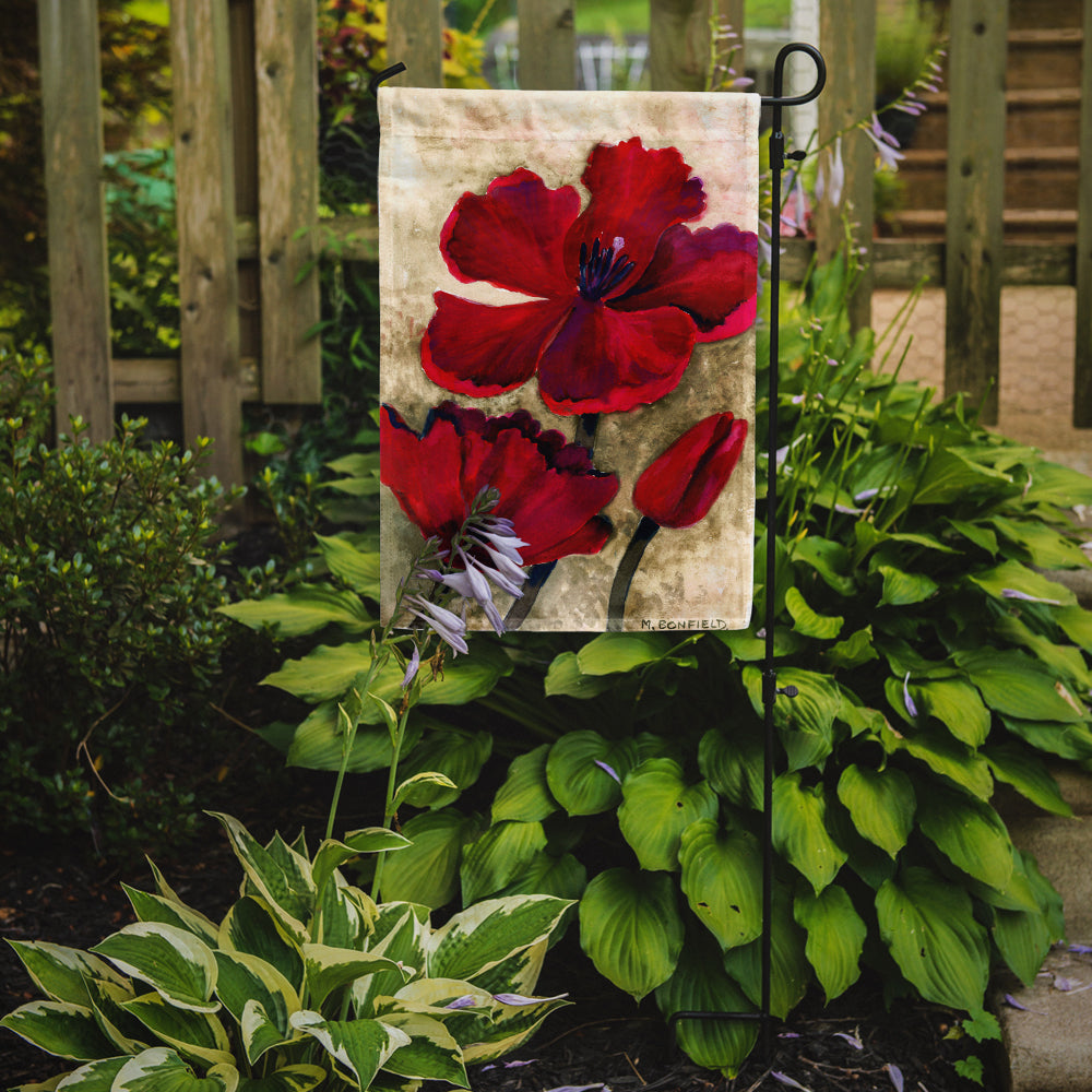 Red Tulip by Maureen Bonfield Flag Garden Size BMBO0734GF.