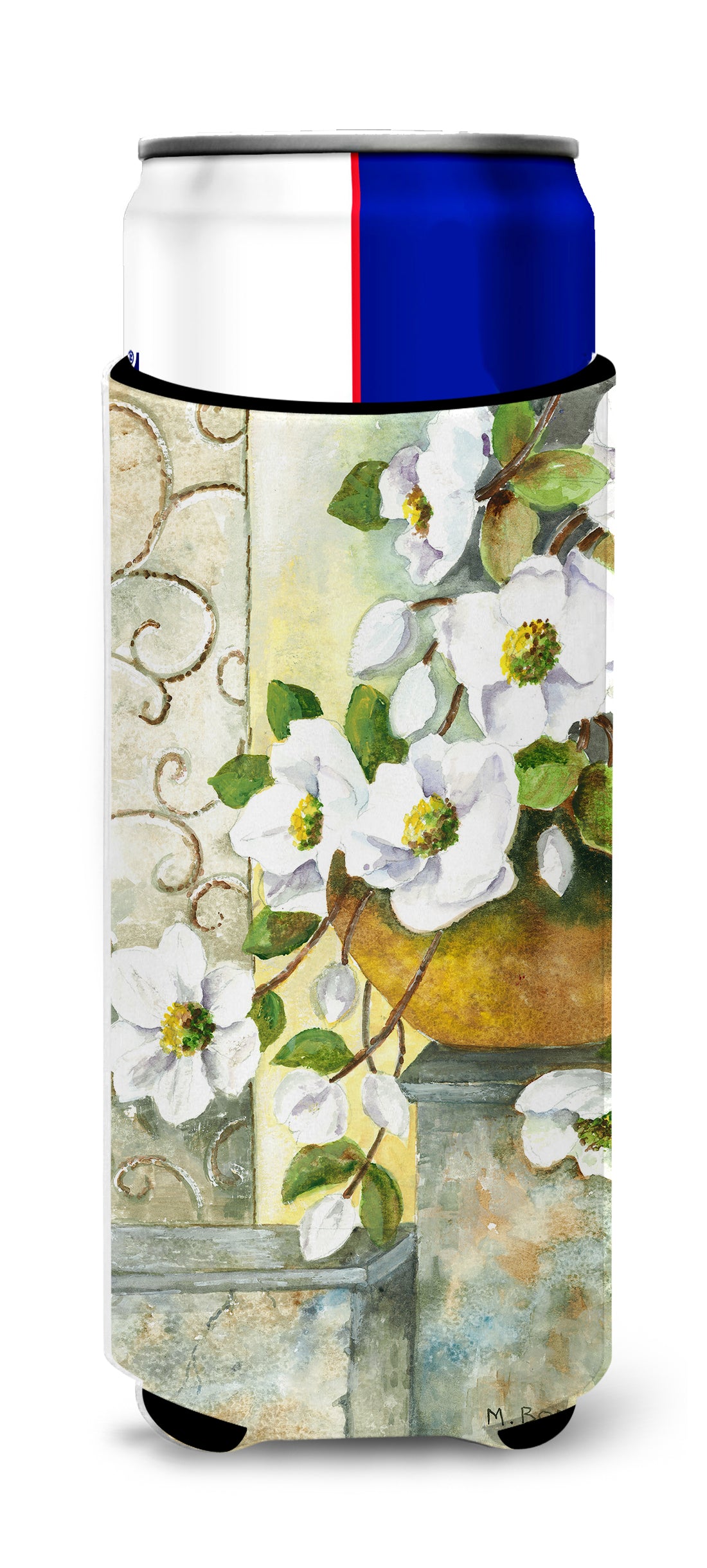Dog Rose by Maureen Bonfield Ultra Beverage Insulators for slim cans BMBO0773MUK  the-store.com.