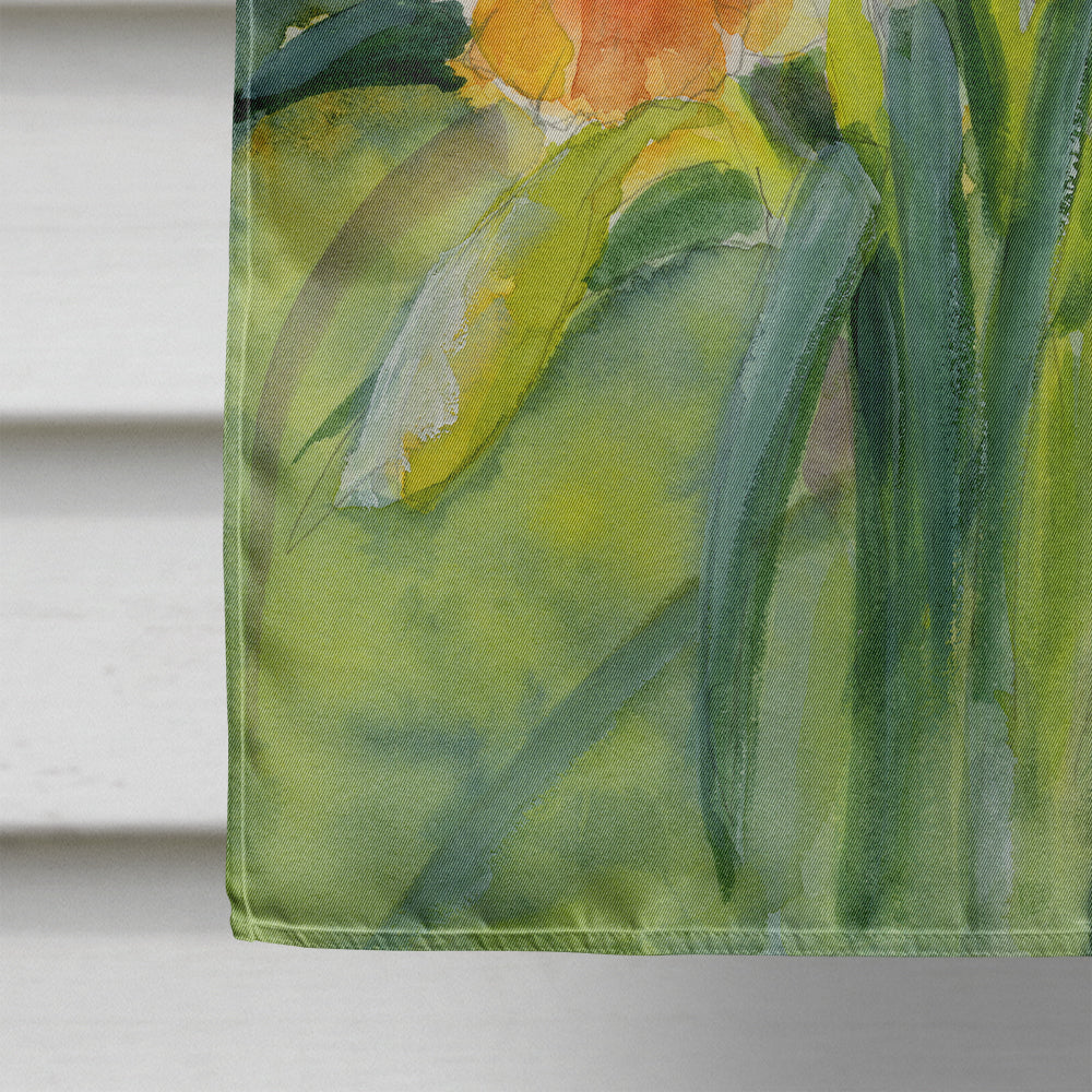 Daffodils by Maureen Bonfield Flag Canvas House Size BMBO0880CHF