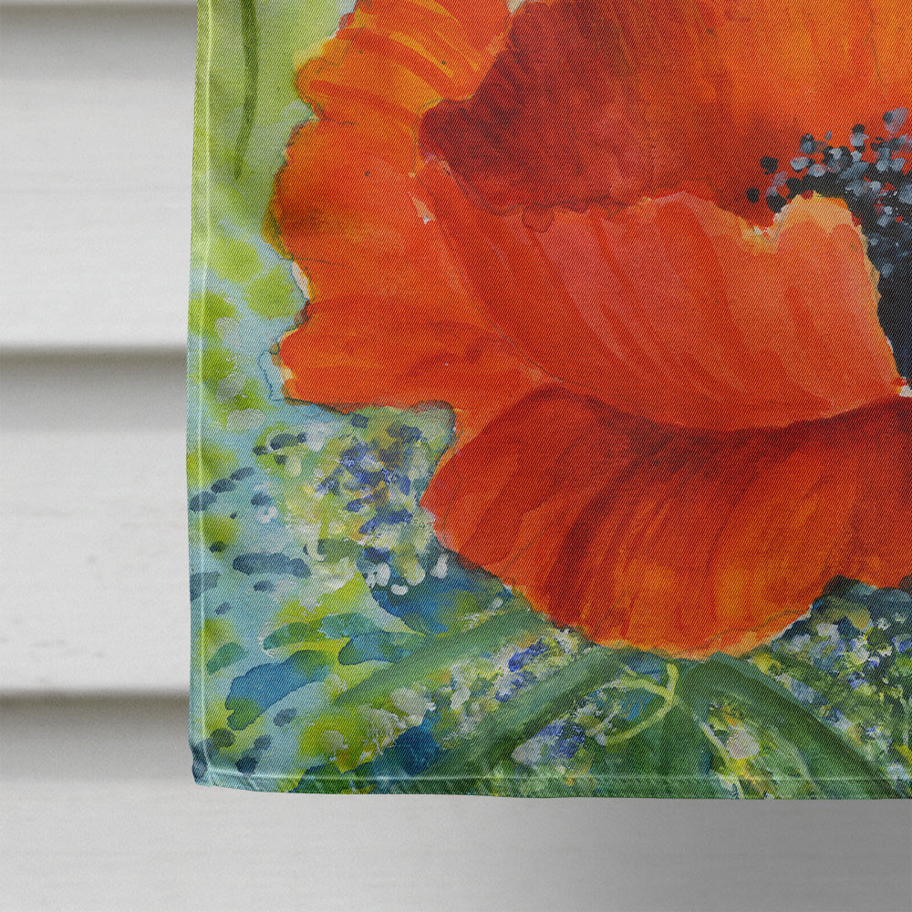 Poppies by Maureen Bonfield Flag Canvas House Size BMBO0946CHF