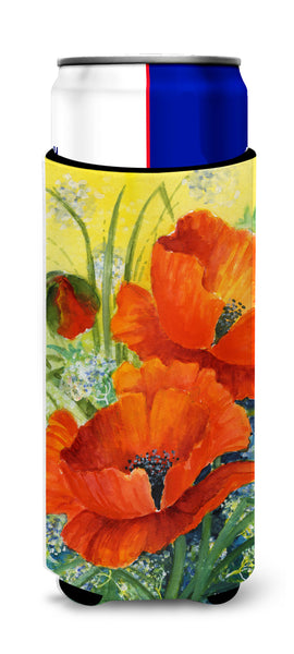 Poppies by Maureen Bonfield Ultra Beverage Insulators for slim cans BMBO0946MUK