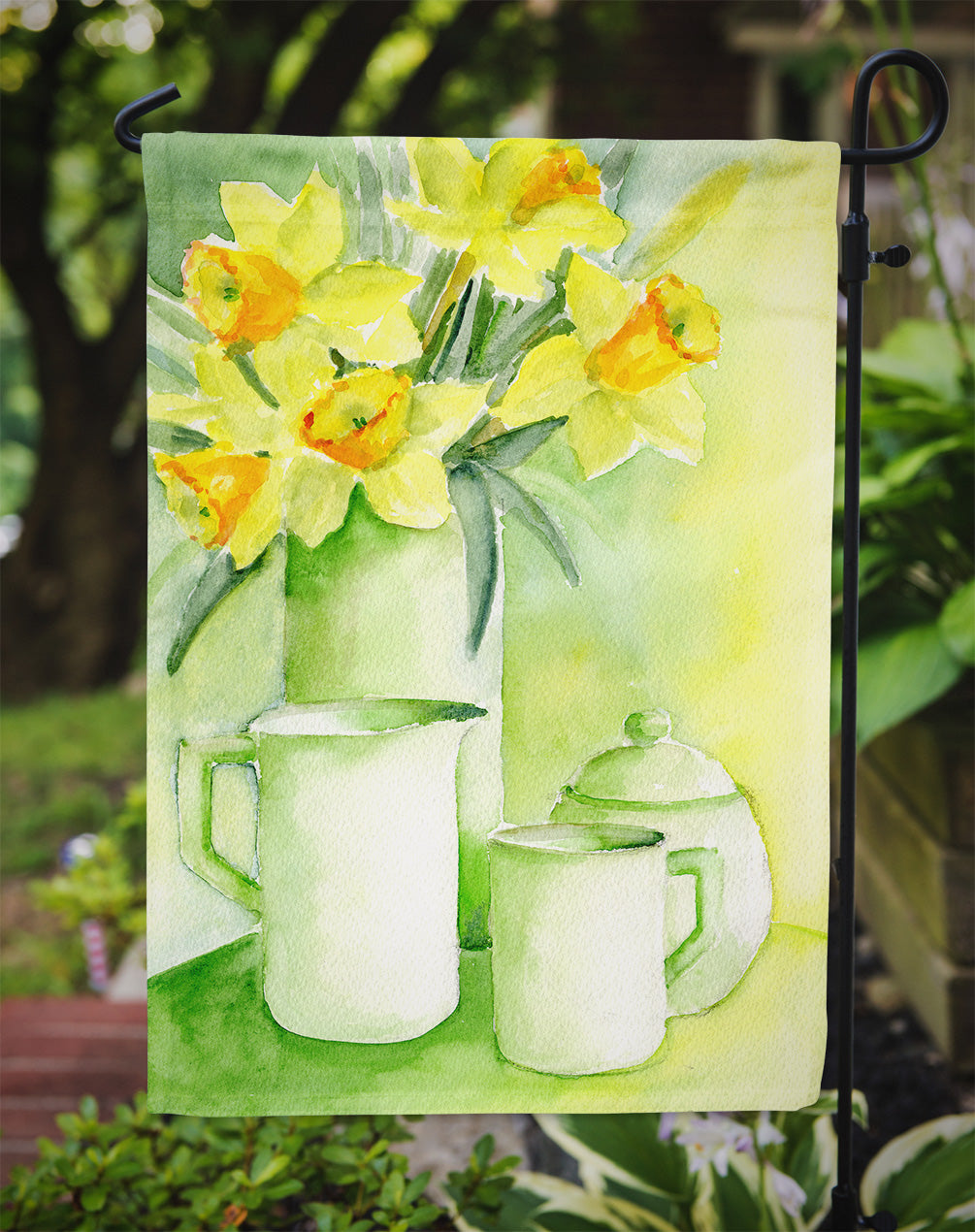Yellow Daffodils by Maureen Bonfield Flag Garden Size BMBO0970GF.