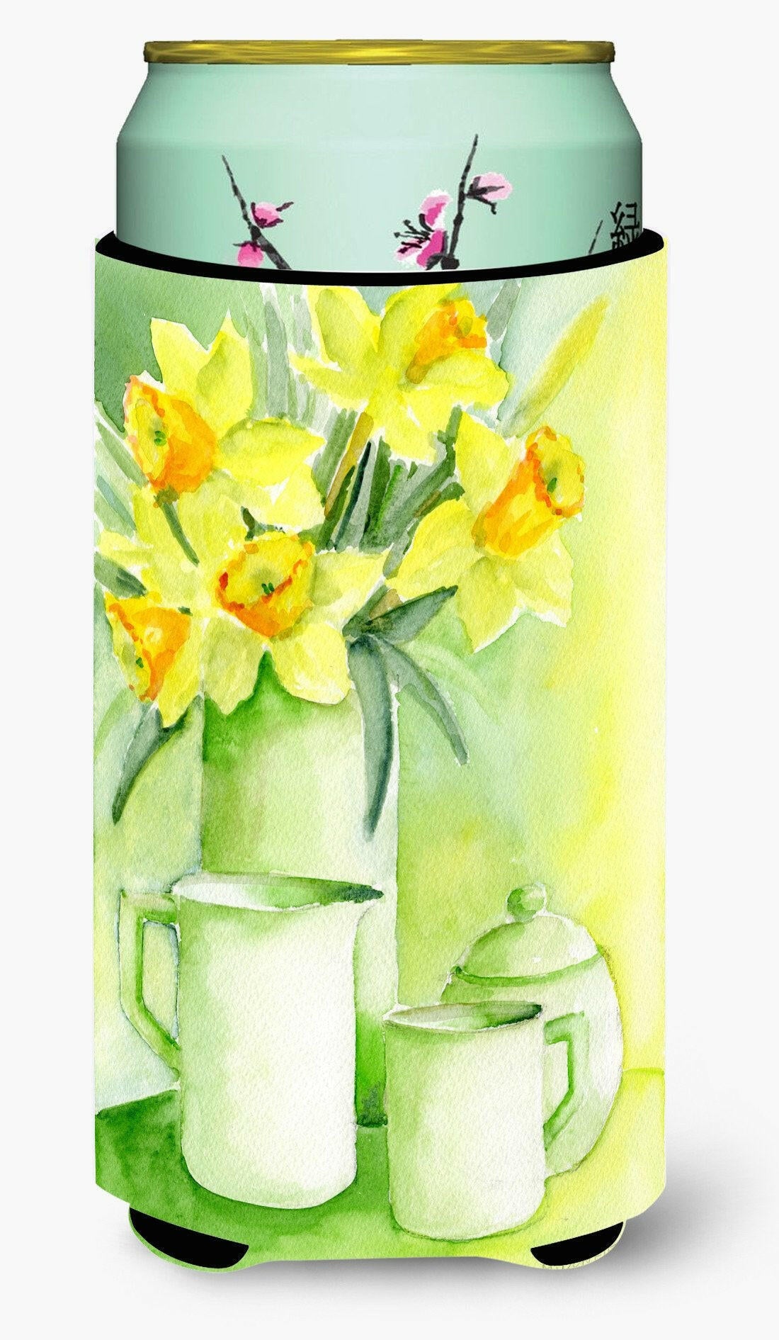 Yellow Daffodils by Maureen Bonfield Tall Boy Beverage Insulator Hugger BMBO0970TBC by Caroline's Treasures