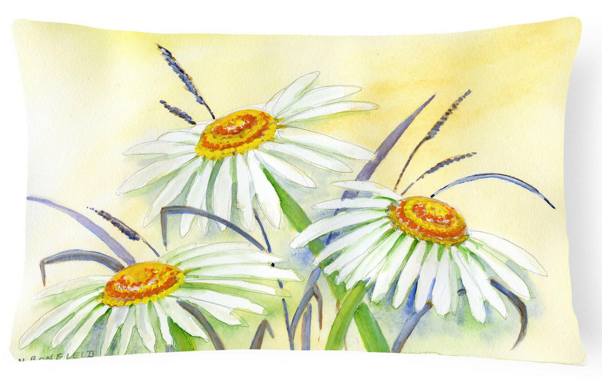 Daisies by Maureen Bonfield Fabric Decorative Pillow BMBO1108PW1216 by Caroline&#39;s Treasures