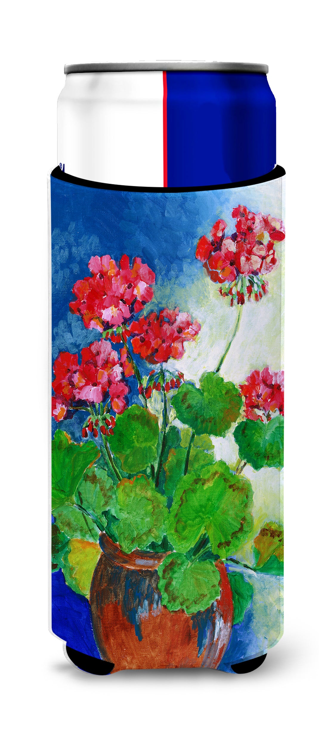 Geraniums by Maureen Bonfield Ultra Beverage Insulators for slim cans BMBO1118MUK  the-store.com.