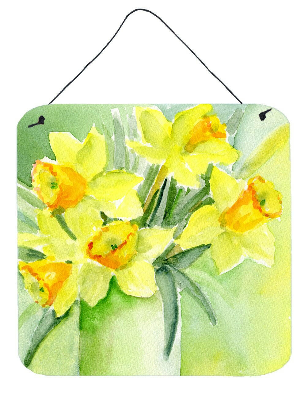 Daffodils by Maureen Bonfield Wall or Door Hanging Prints BMBO970ADS66 by Caroline&#39;s Treasures