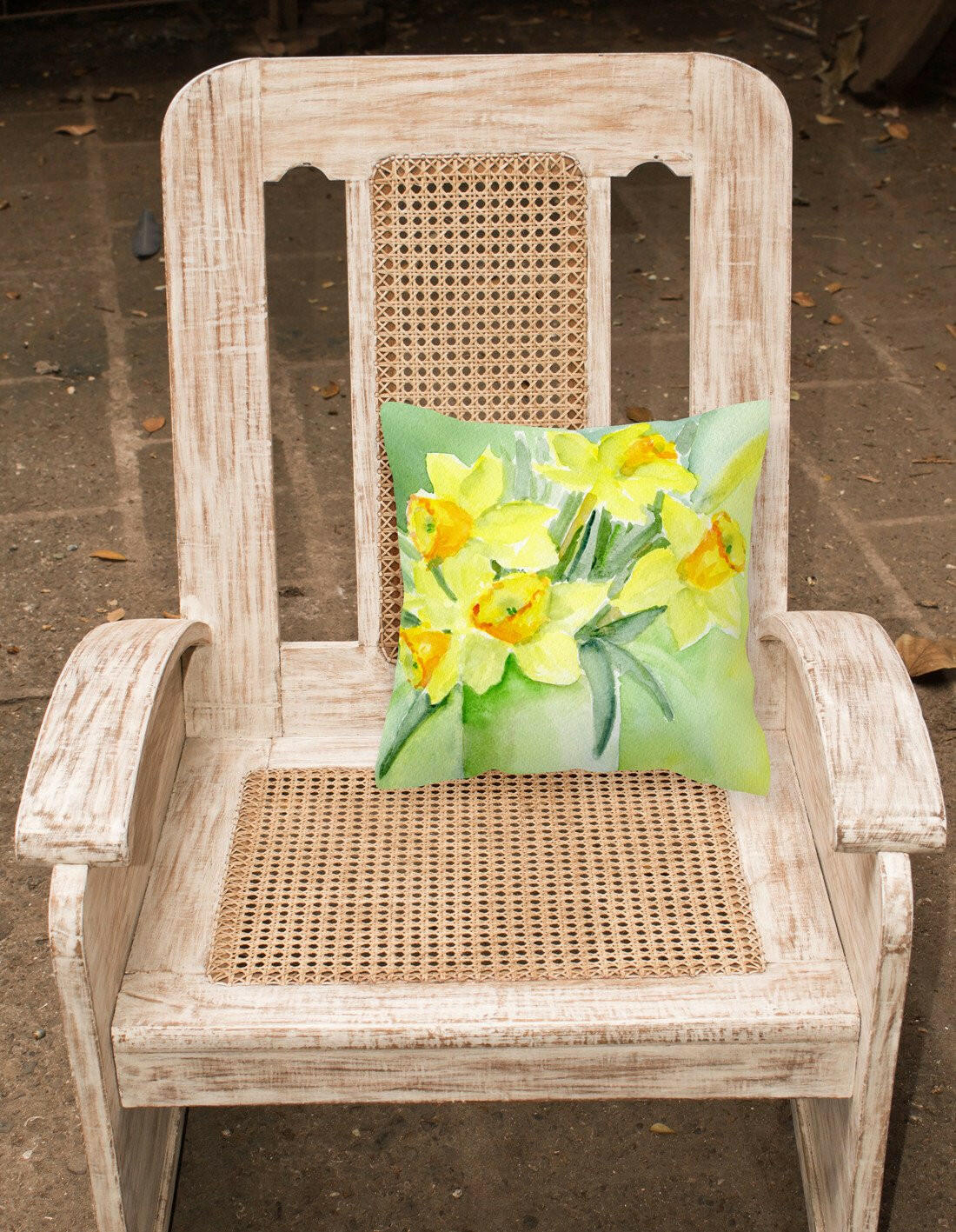 Daffodils by Maureen Bonfield Canvas Decorative Pillow BMBO970APW1414 - the-store.com