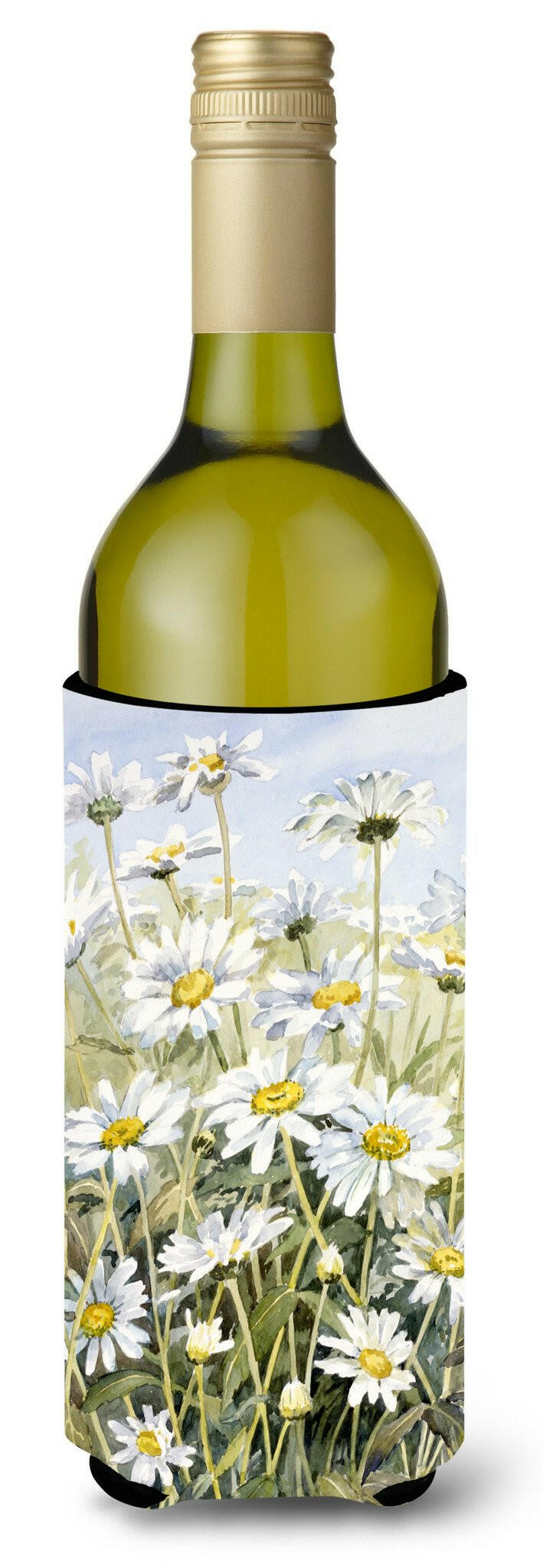 Daisies by Bettie Cheesman Wine Bottle Beverage Insulator Hugger CBC0043LITERK by Caroline&#39;s Treasures