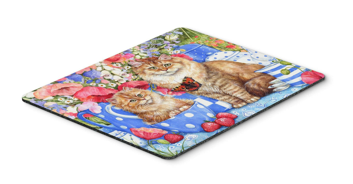 Blue Cats Mouse Pad, Hot Pad or Trivet CDCO0200MP by Caroline&#39;s Treasures